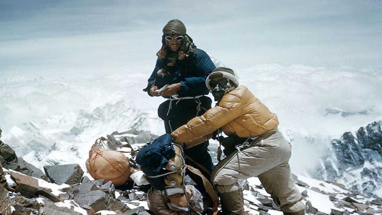 Backdrop for Kancha Sherpa: Last of the First from the 1953 Conquest of Mt Everest