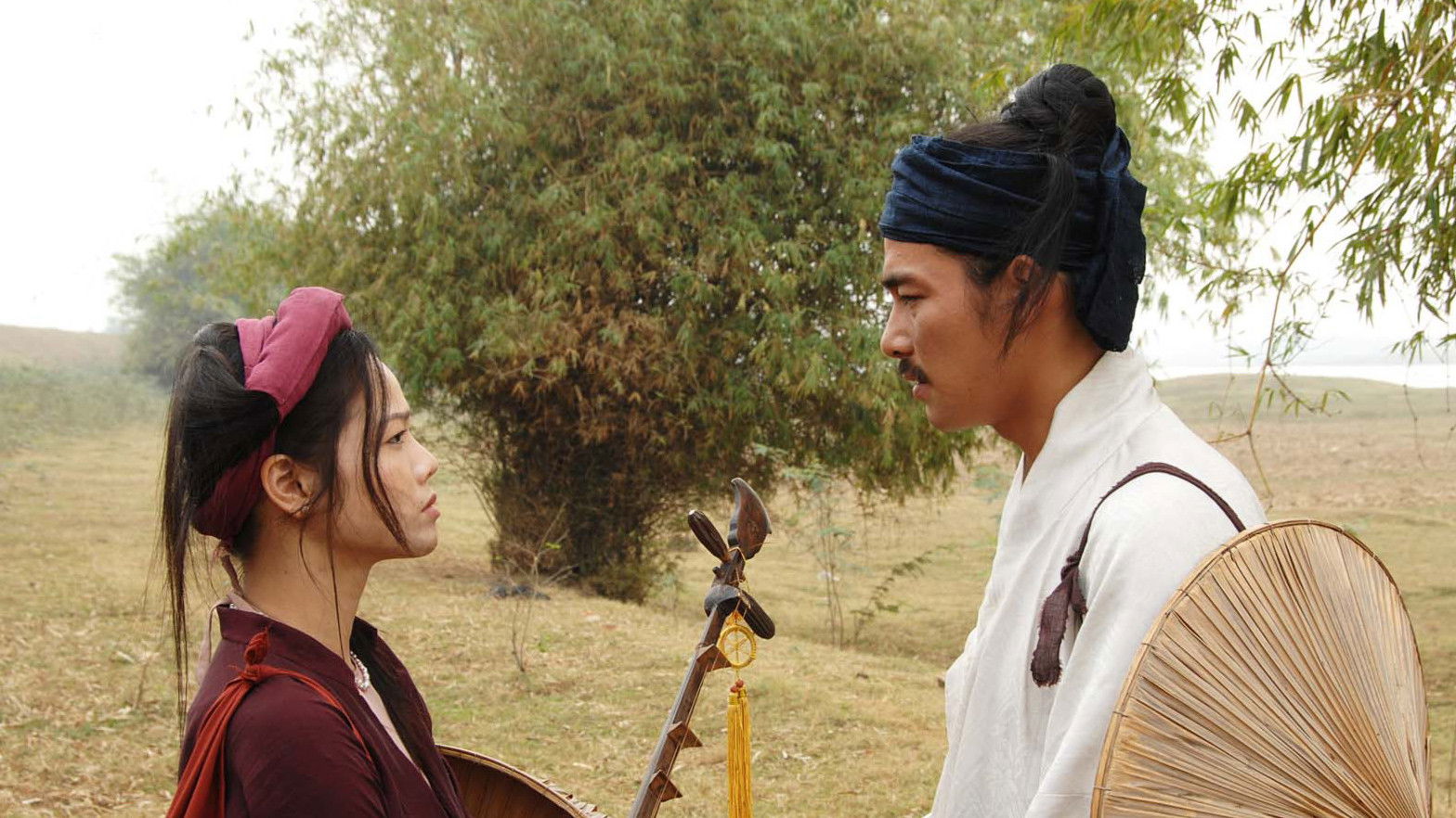 Backdrop for Ballad of a Songstress in Thang Long