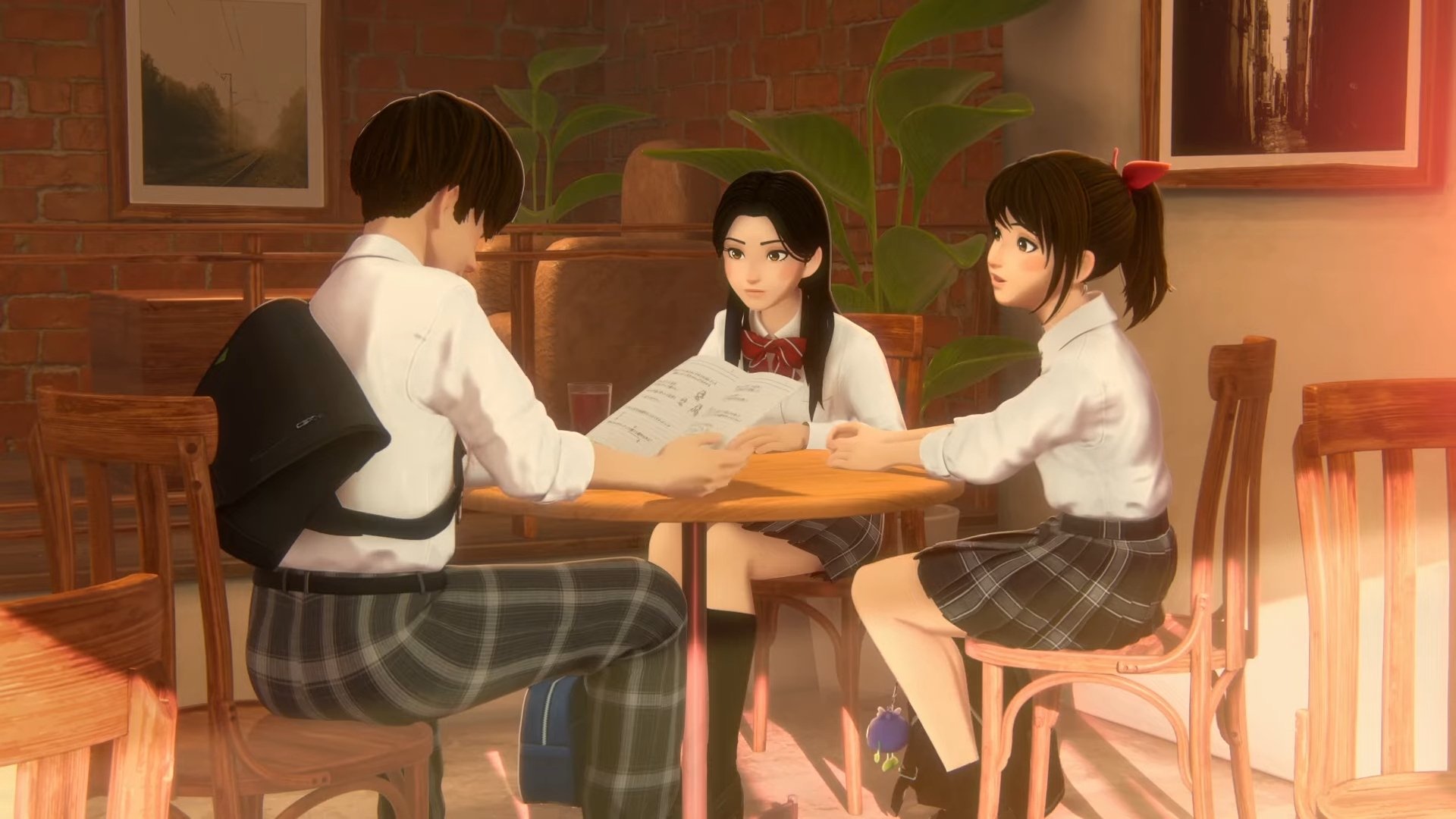 Backdrop for high school girl & the magic notebook