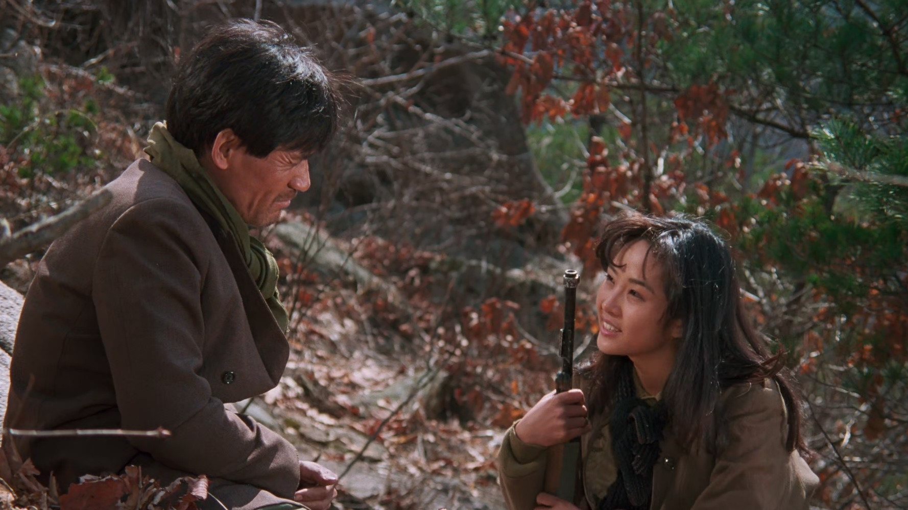 Backdrop for North Korean Partisan in South Korea