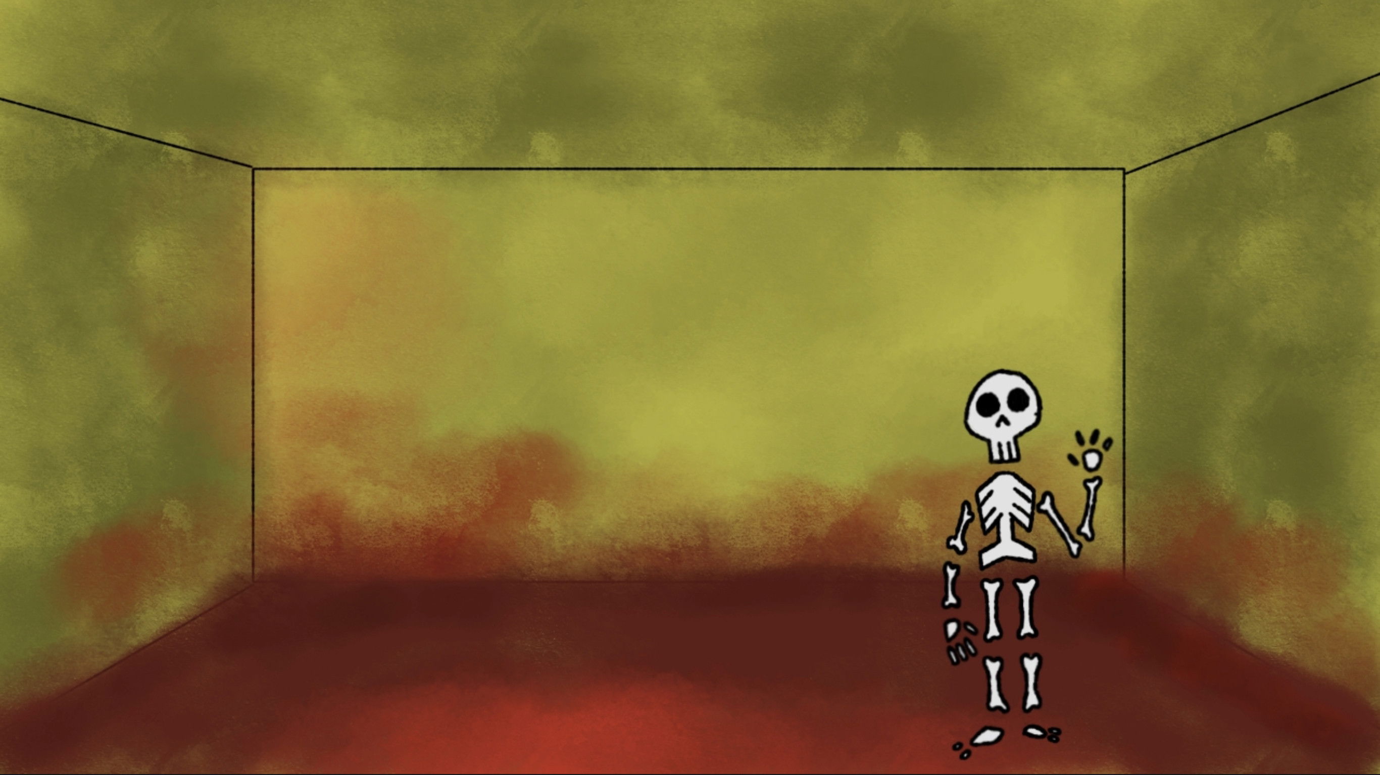 Backdrop for The designated blood room