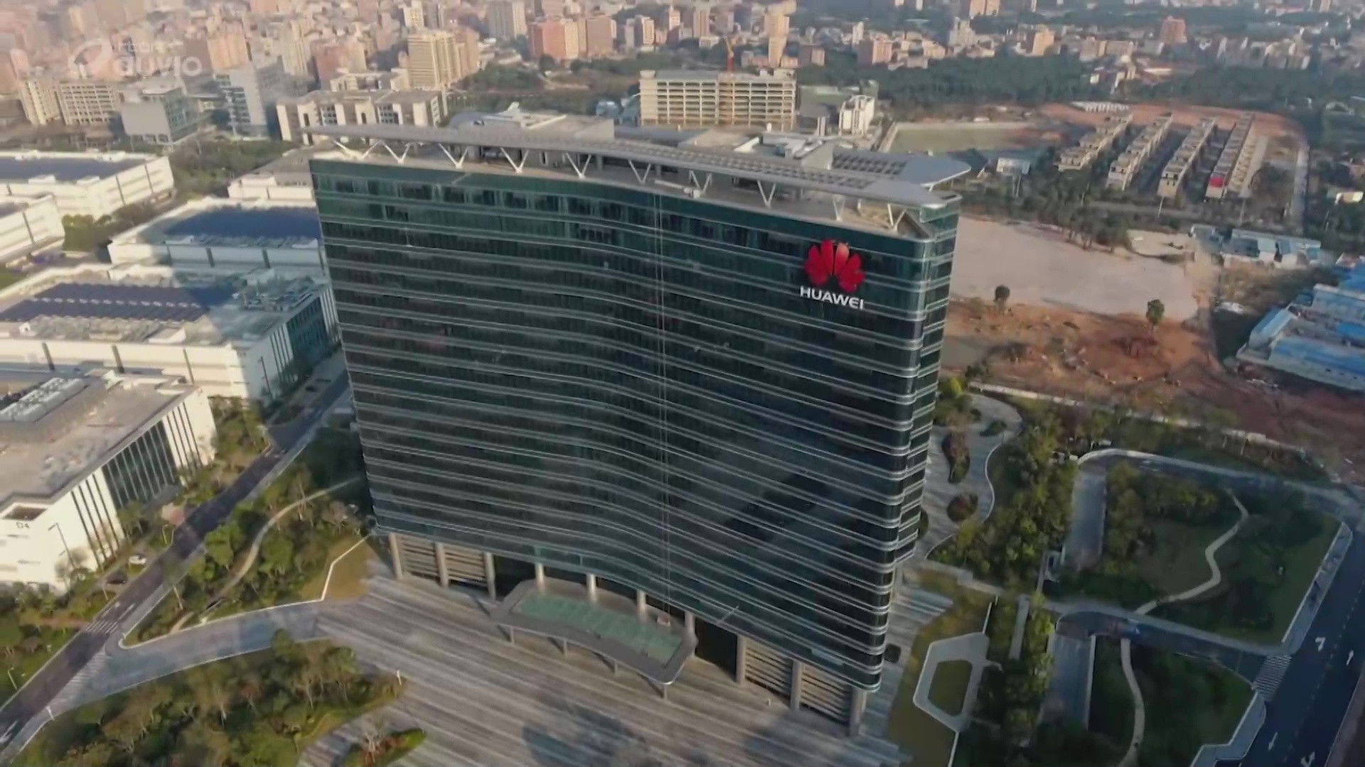 Backdrop for Who's afraid of Huawei?