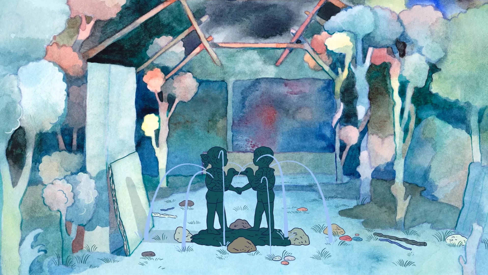 Backdrop for A Story for 2 Trumpets