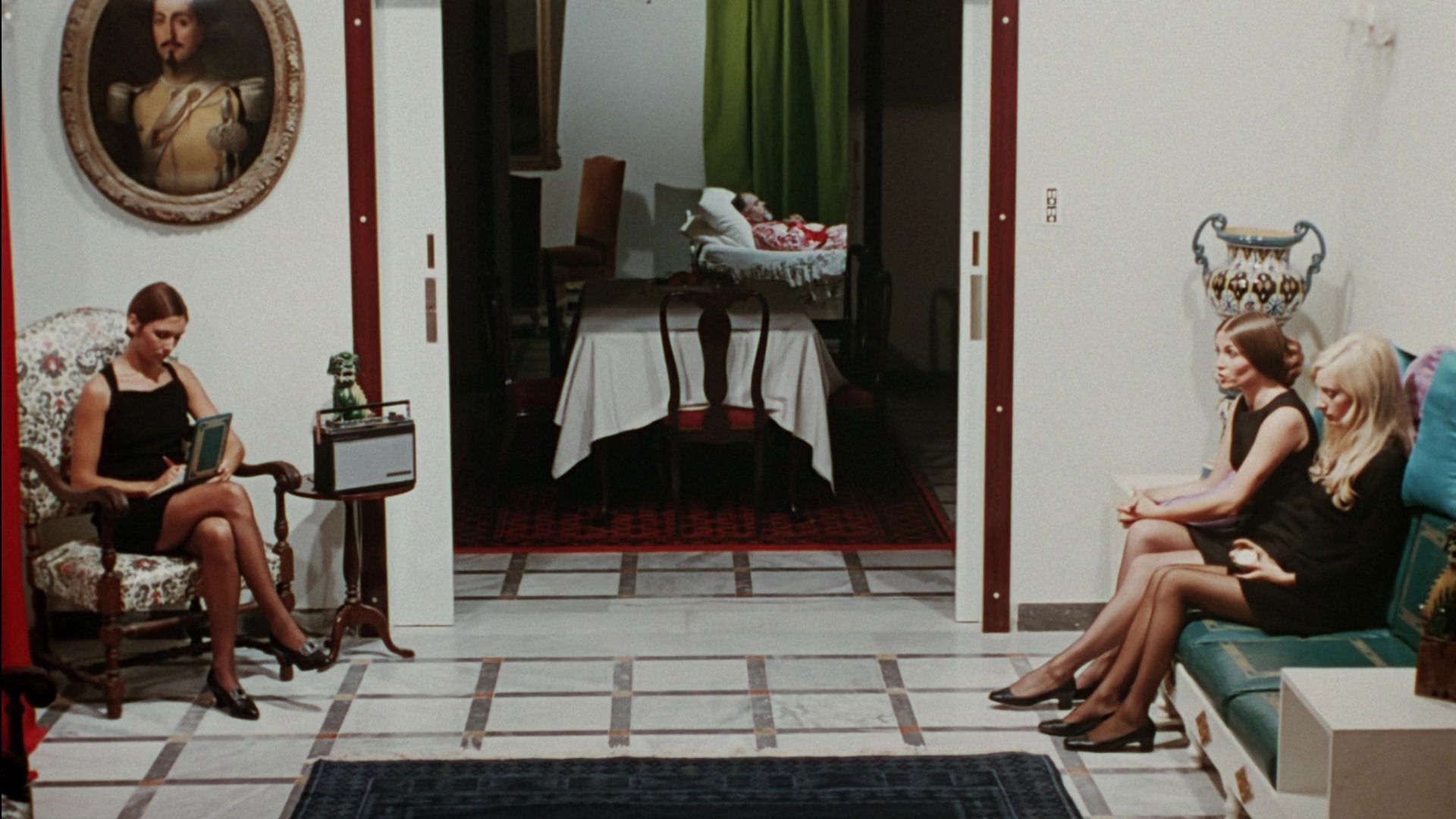 Backdrop for Unquiet Death