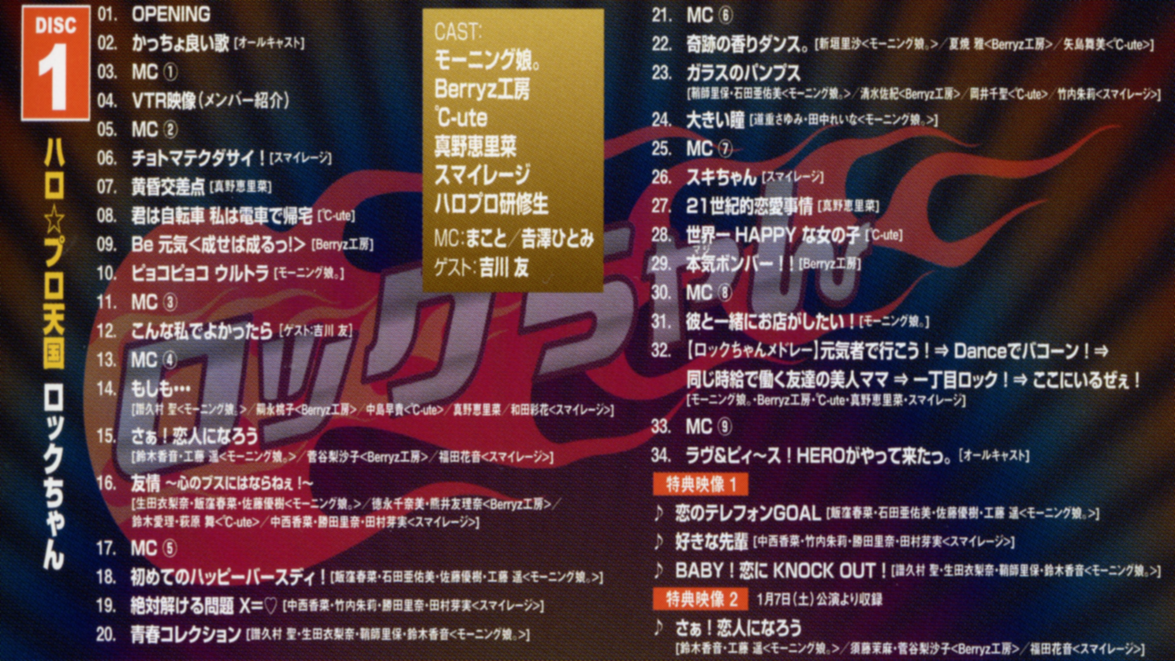 Backdrop for Hello! Project 2012 Winter Hello☆Pro Tengoku ~Rock-chan~