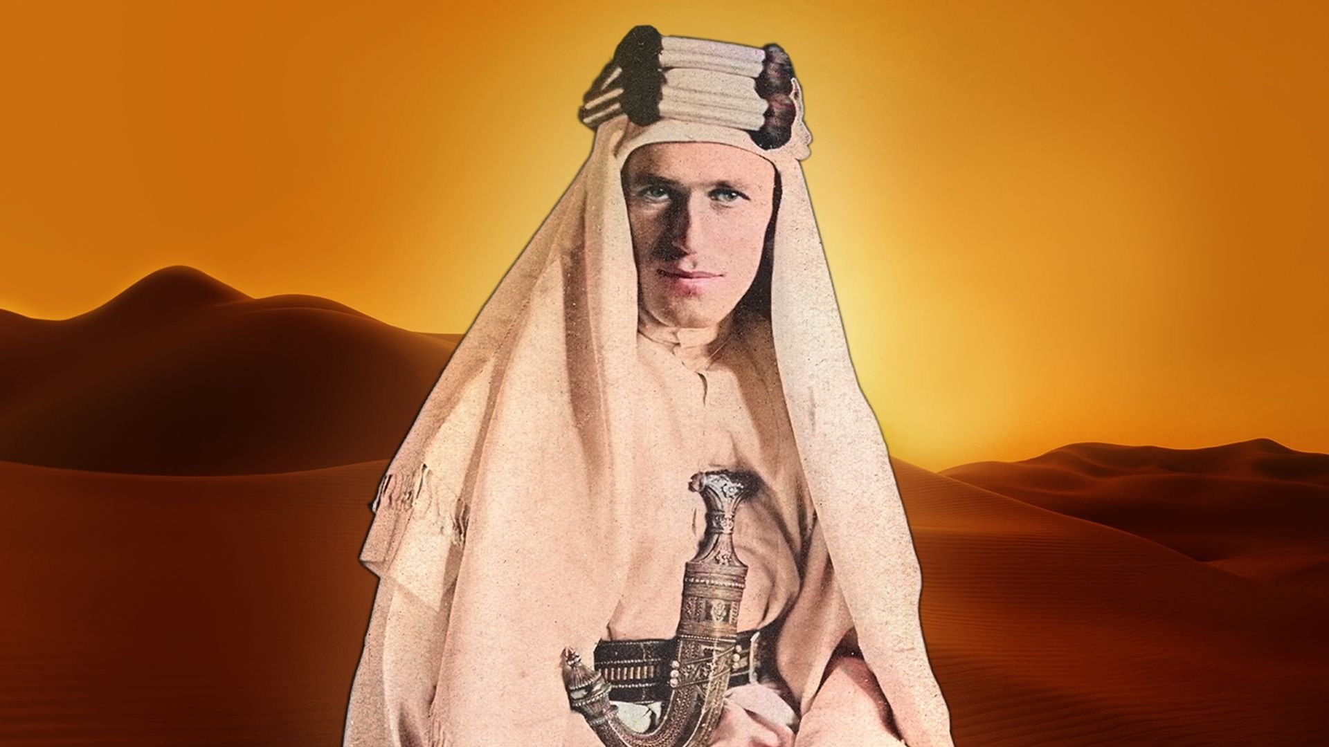 Backdrop for Lawrence of Arabia: Britain's Great Adventurer