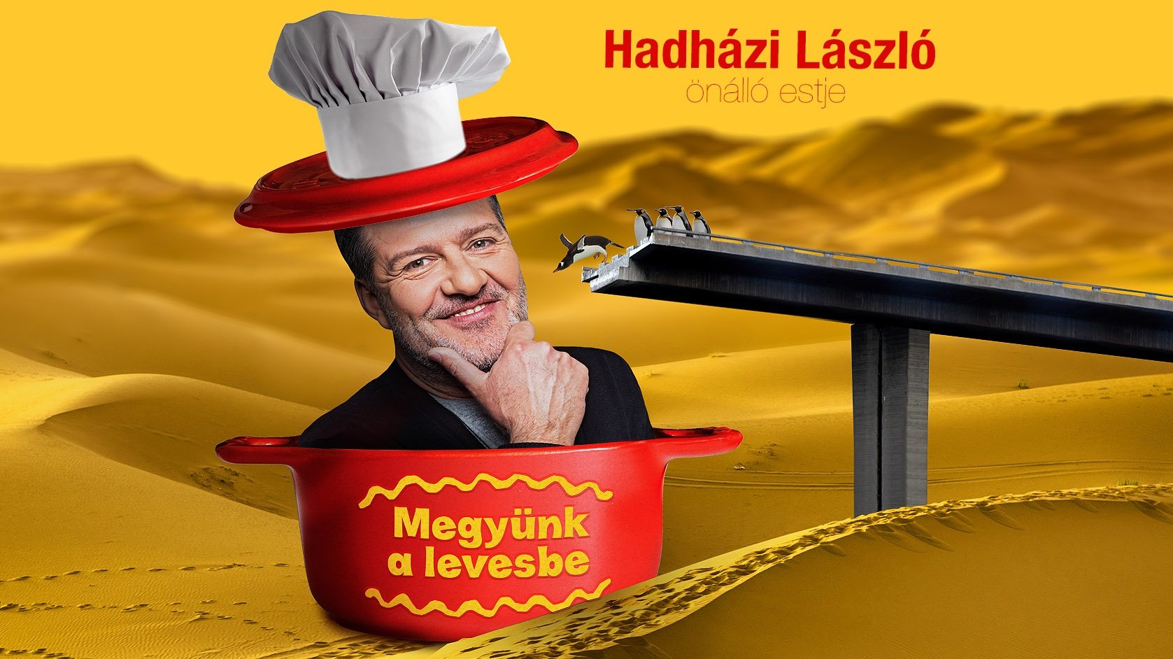 Backdrop for Hadházi László : Megyünk a levesbe