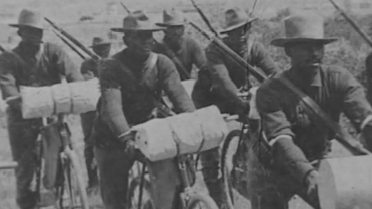 Backdrop for Bicycle Corps: America's Black Army on Wheels