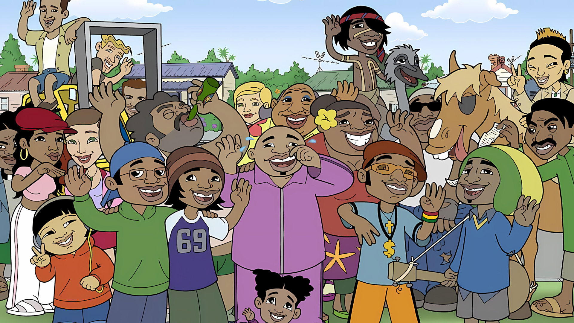 Backdrop for bro'Town