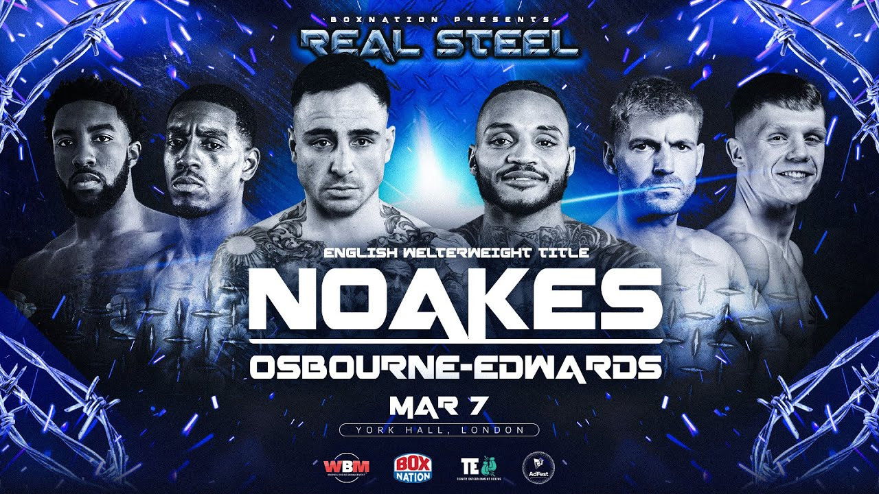 Backdrop for Sean Noakes vs. Jermaine Osbourne-Edwards