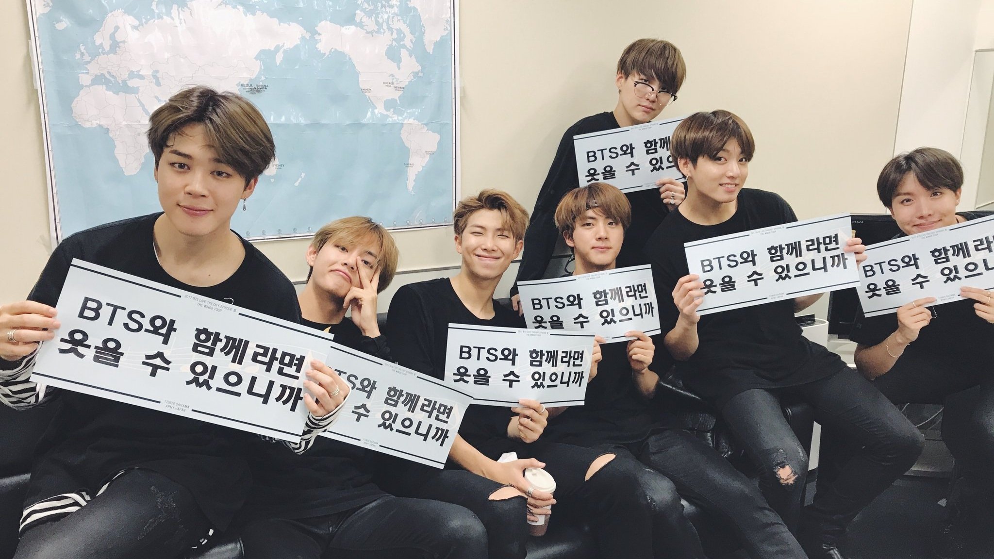 Backdrop for 2017 BTS Live Trilogy Episode III The Wings Tour ～Japan Edition～ in Saitama