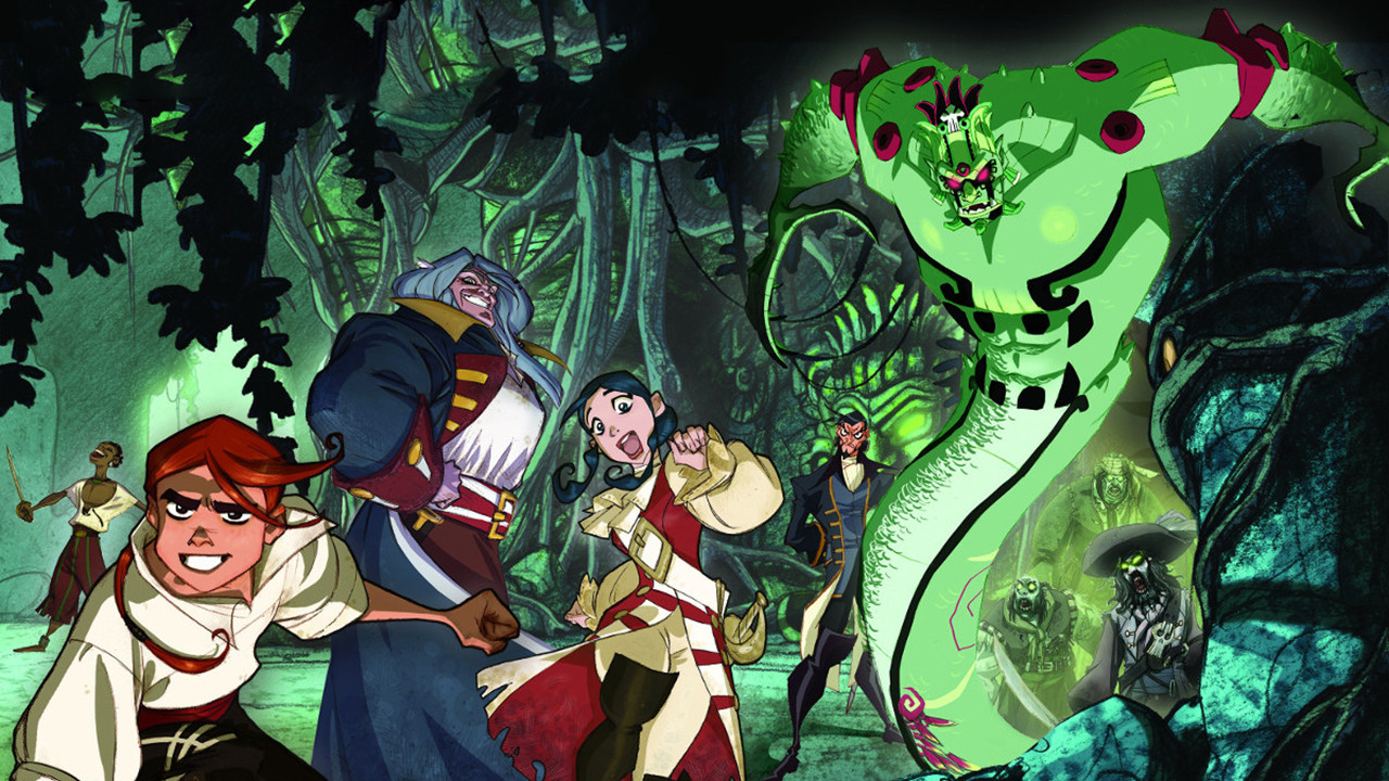 Backdrop for The Treasure Island