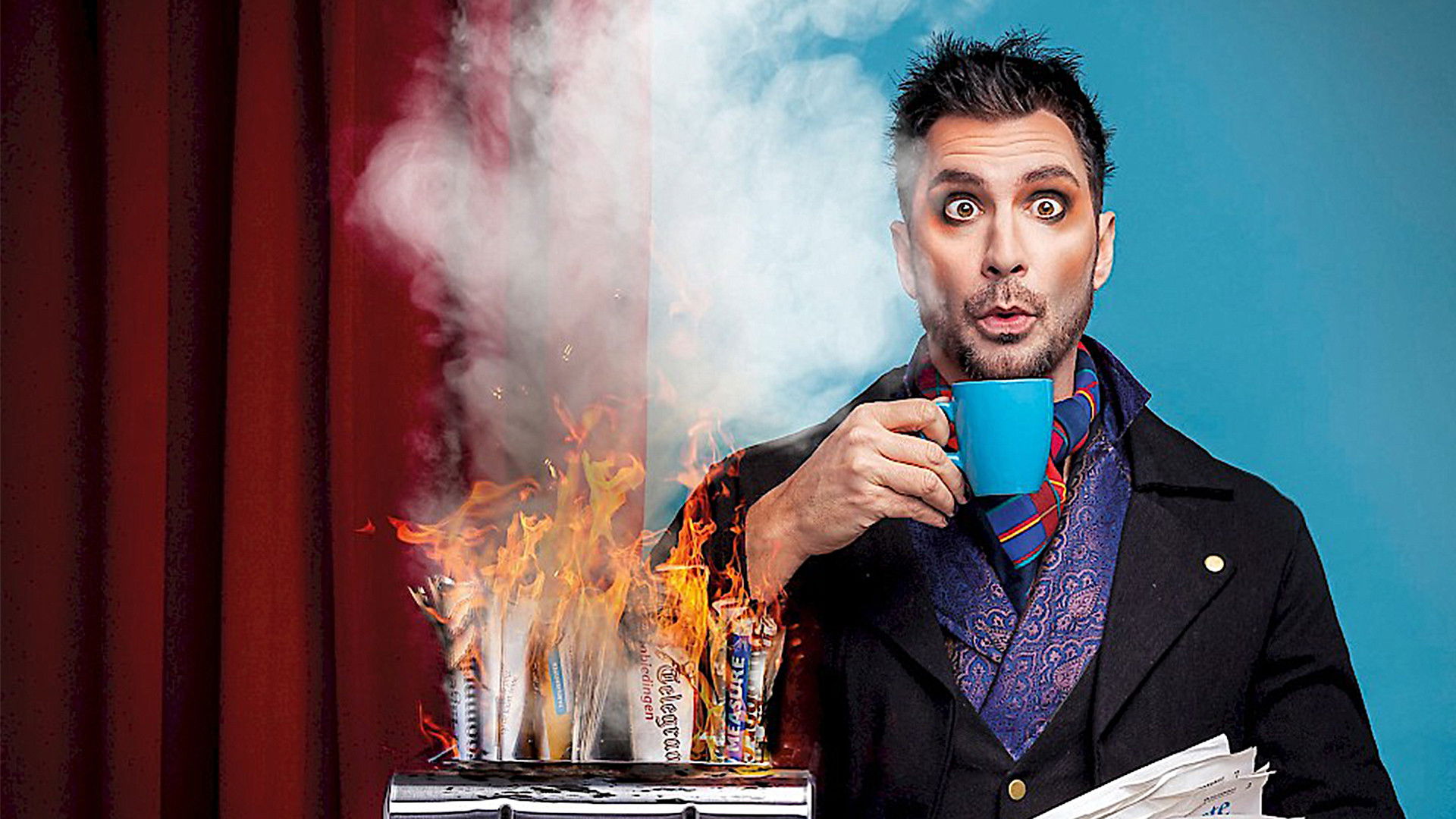 Backdrop for Guido Weijers: De Oudejaarsconference 2020