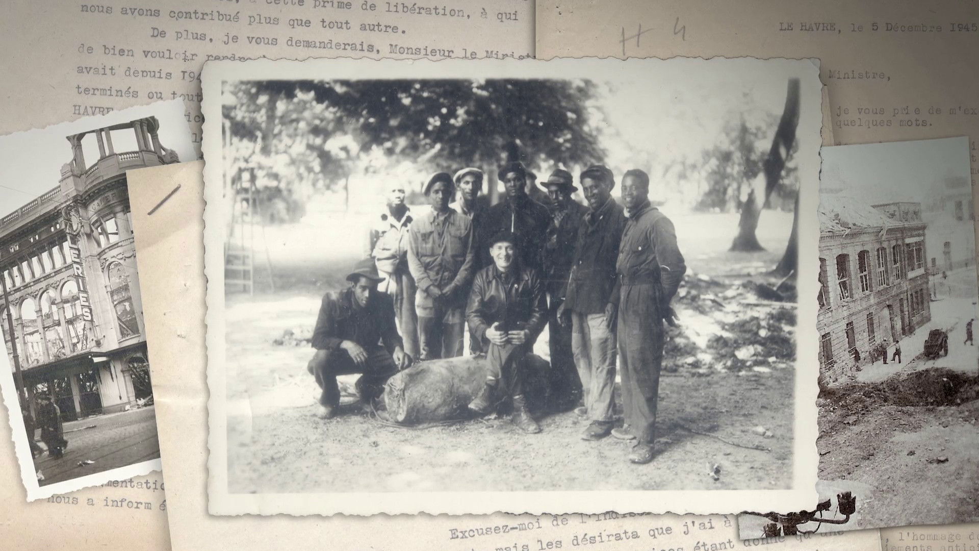 Backdrop for Les Artificiers Noirs