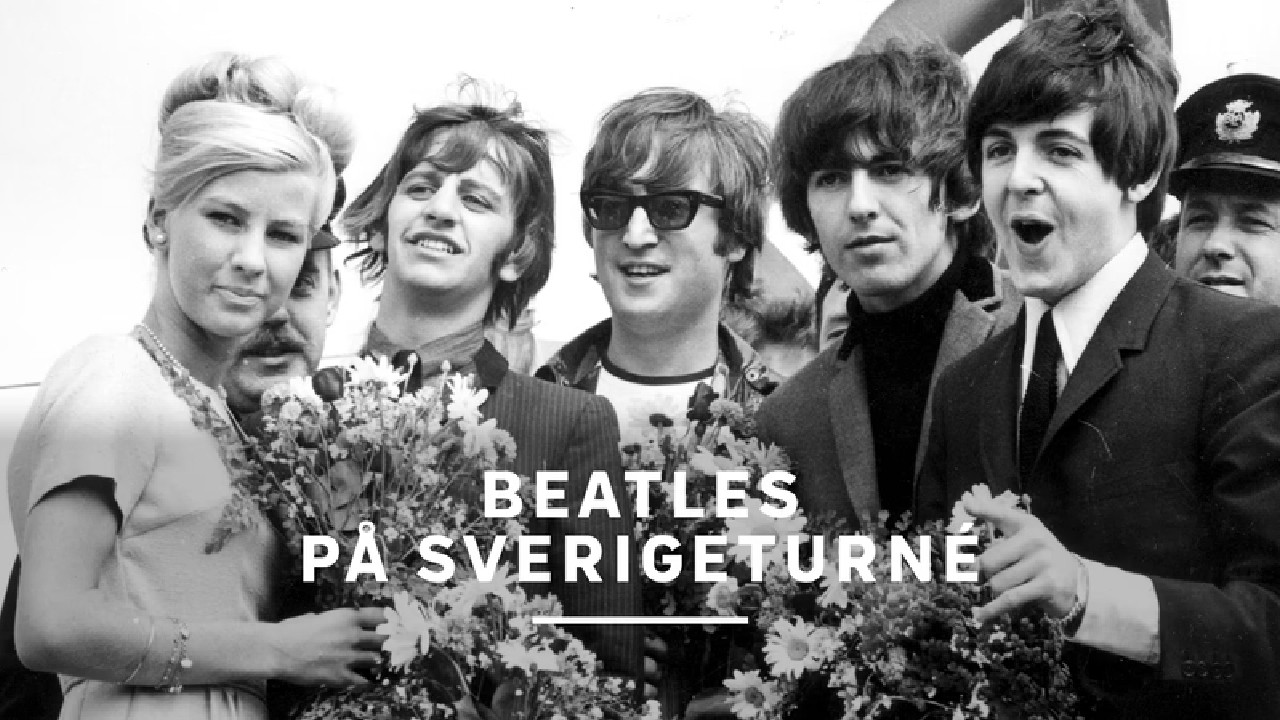 Backdrop for Beatles på Sverigeturné