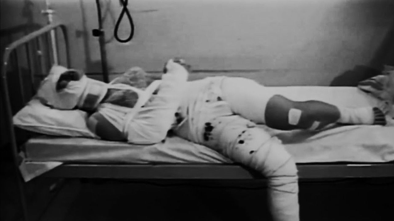 Backdrop for Injured College Girl