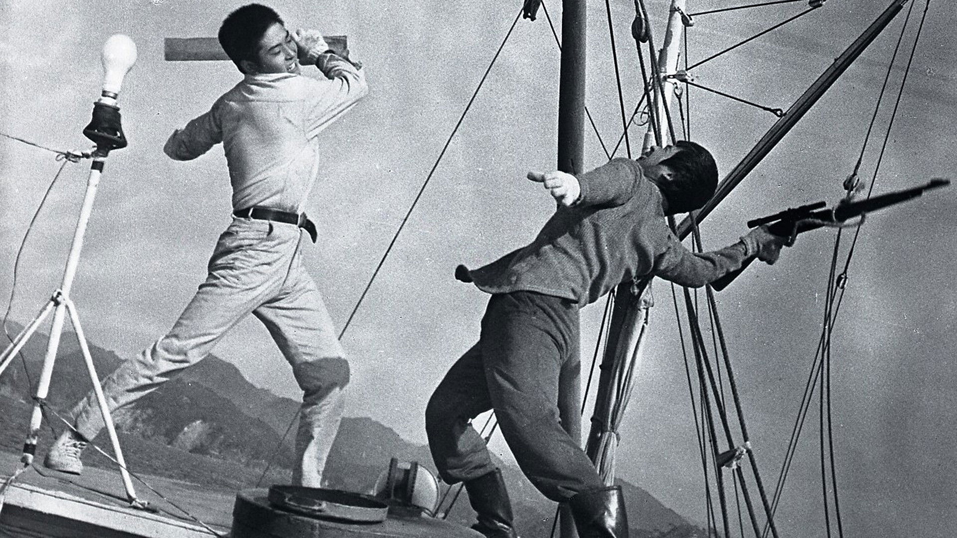 Backdrop for Blood-Red Water in the Channel