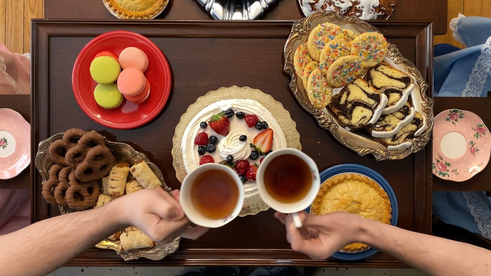 Backdrop for Tea for Two