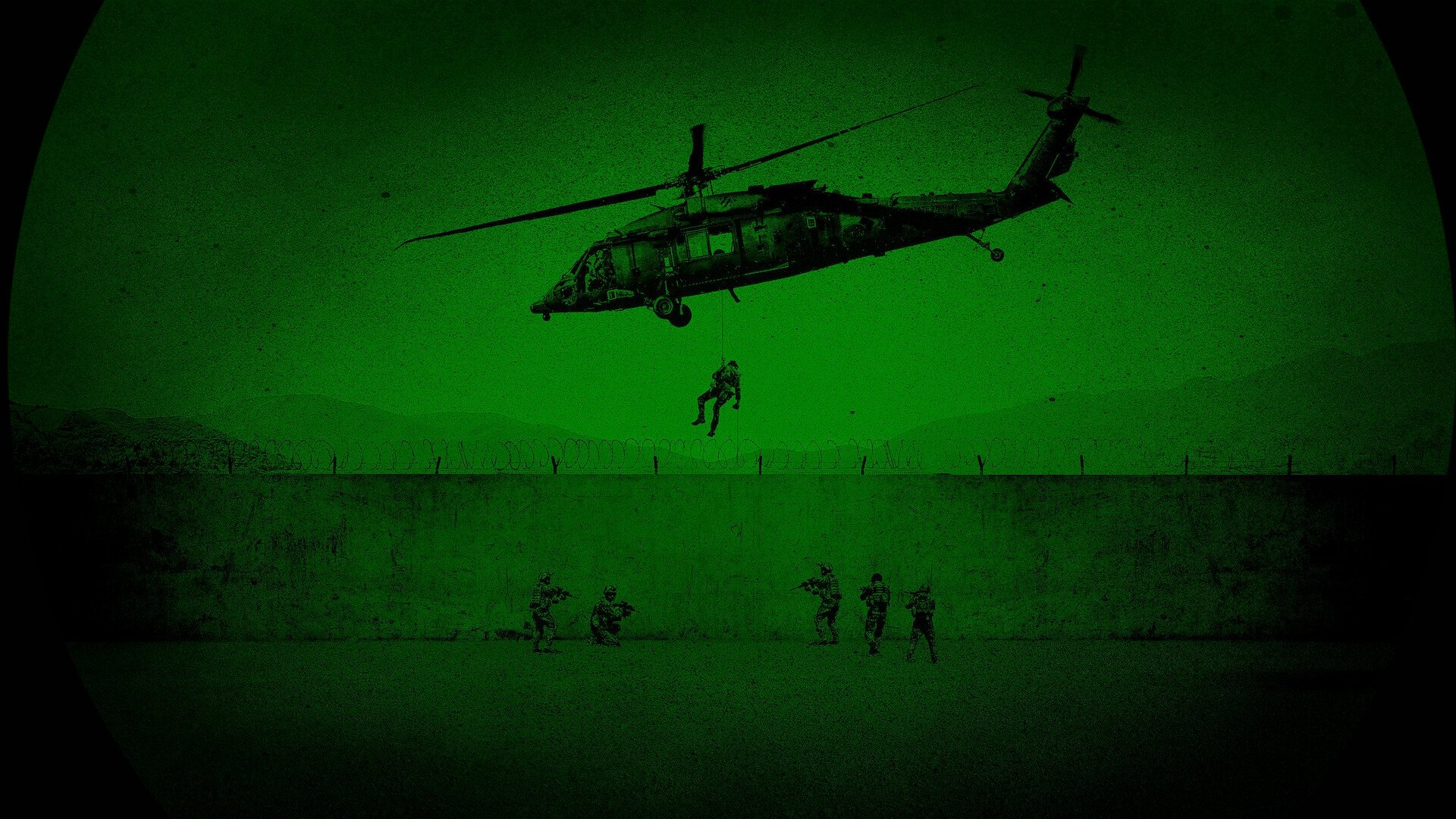 Backdrop for American Manhunt: Osama bin Laden