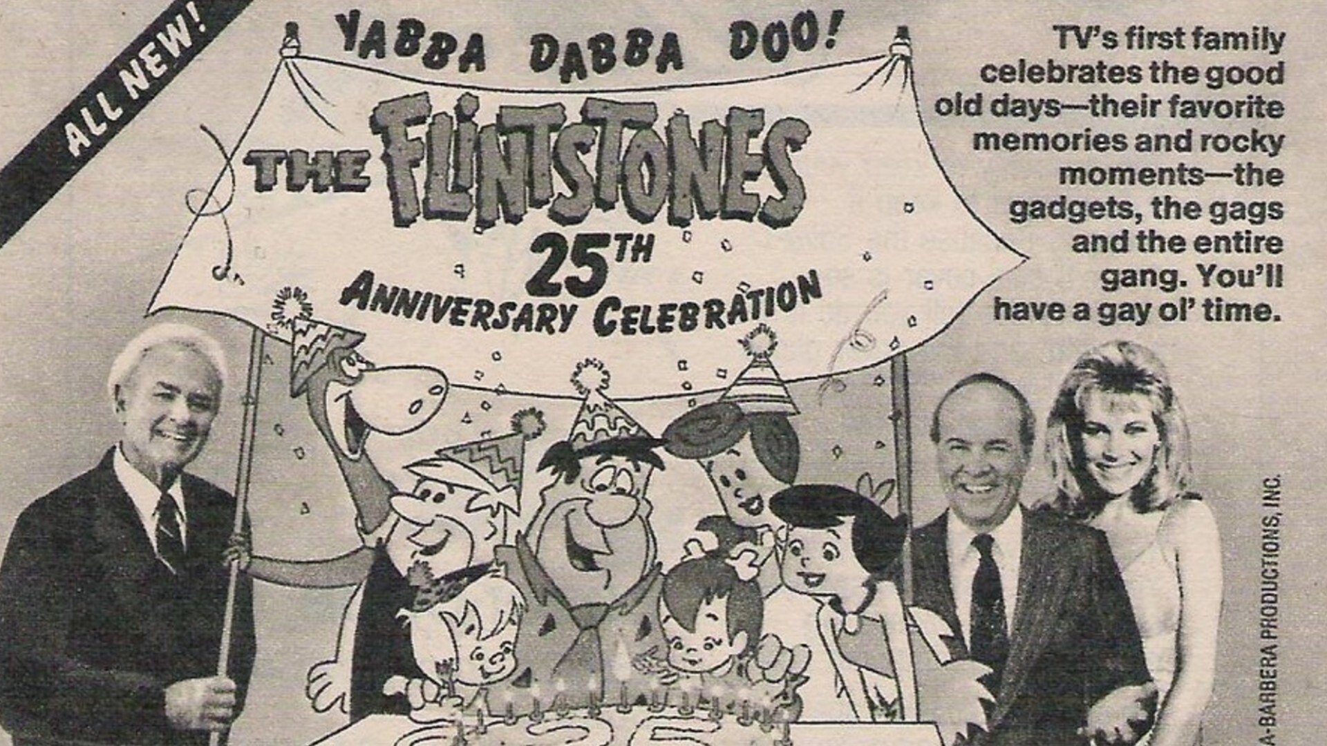 Backdrop for The Flintstones' 25th Anniversary Celebration