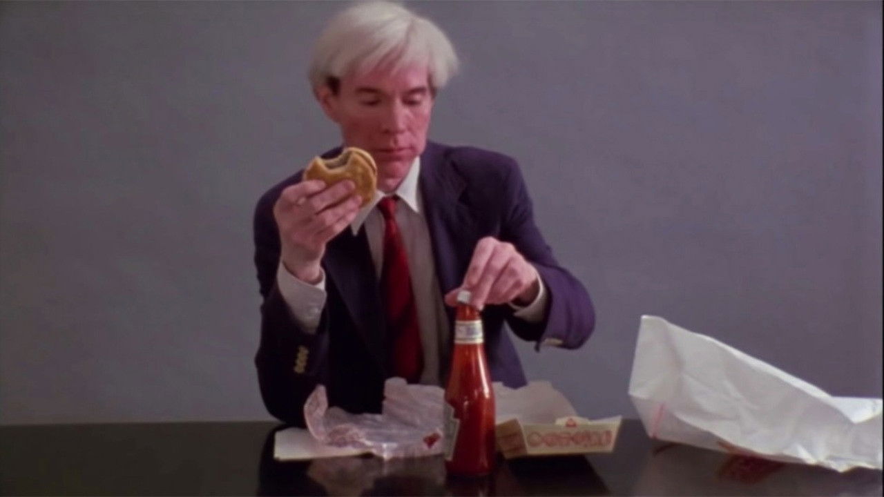 Backdrop for Andy Warhol Eating a Hamburger