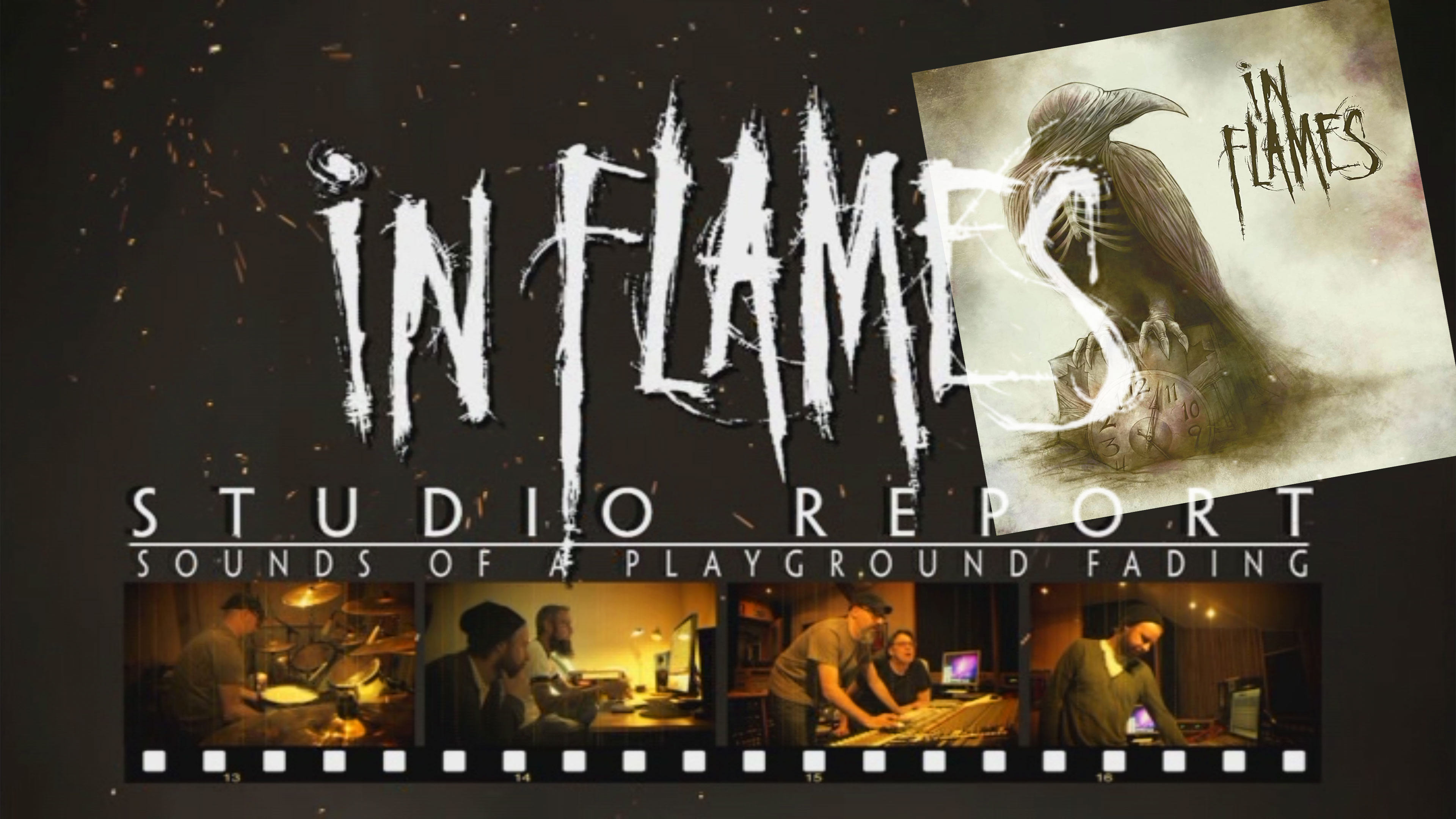 Backdrop for In Flames - Recording "Sounds Of A Playground Fading"