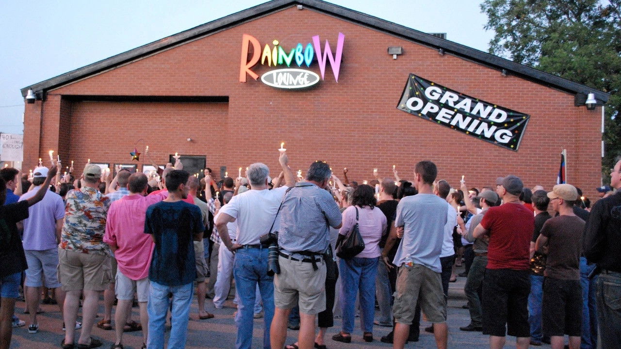 Backdrop for Raid of the Rainbow Lounge