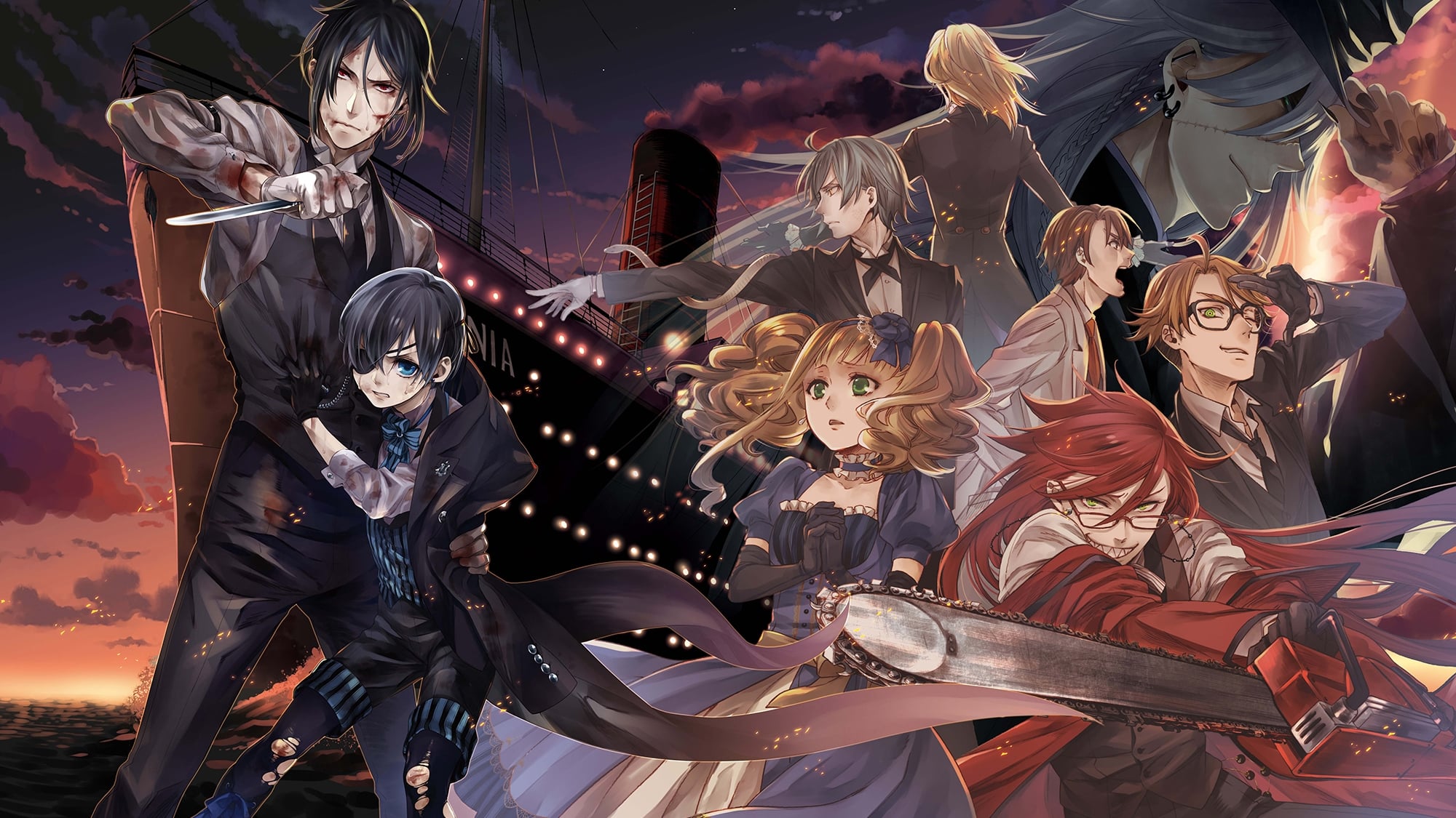 Backdrop for Black Butler: Book of the Atlantic