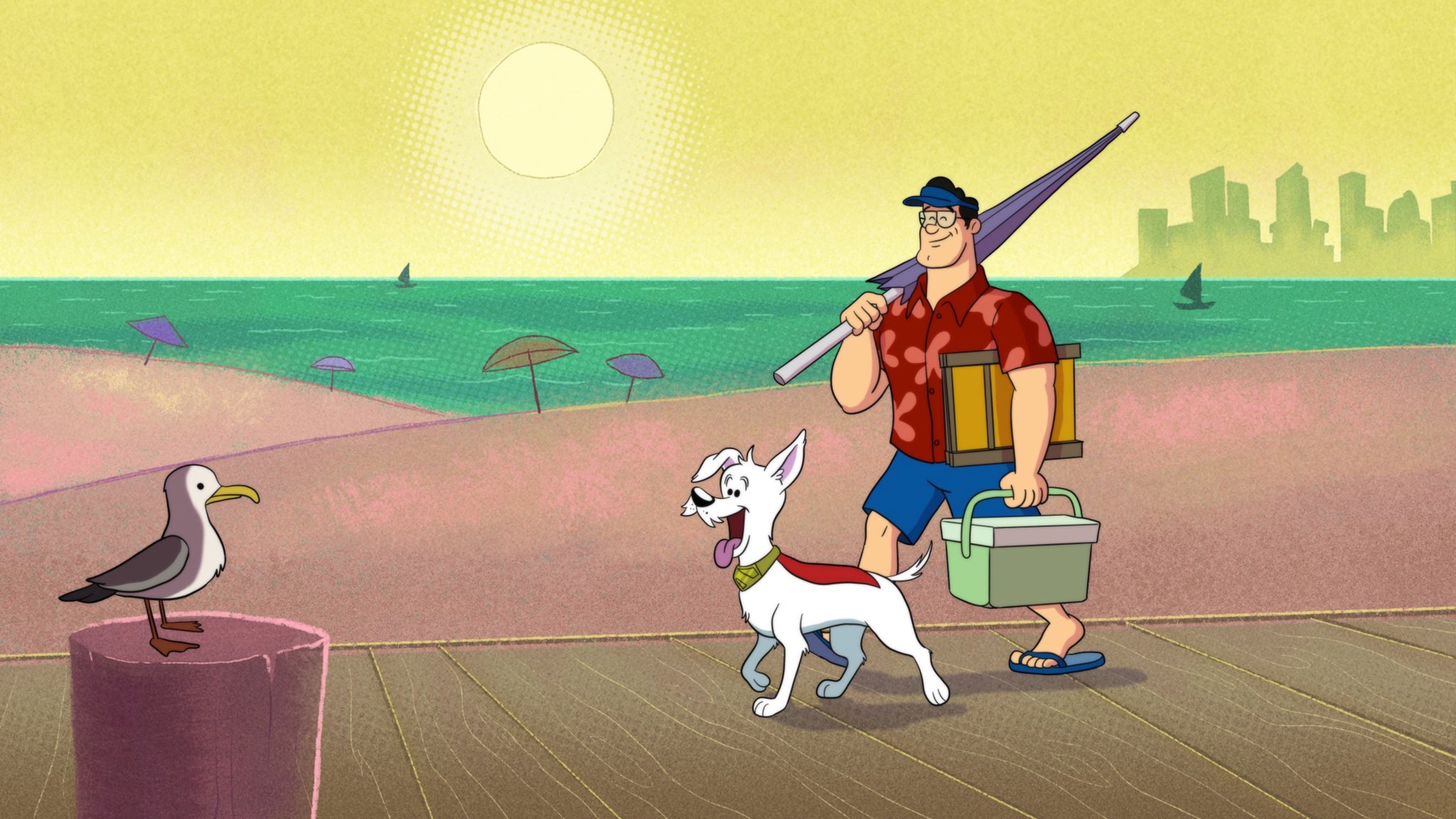 Backdrop for Krypto Saves the Day!: Coastal Catastrophe