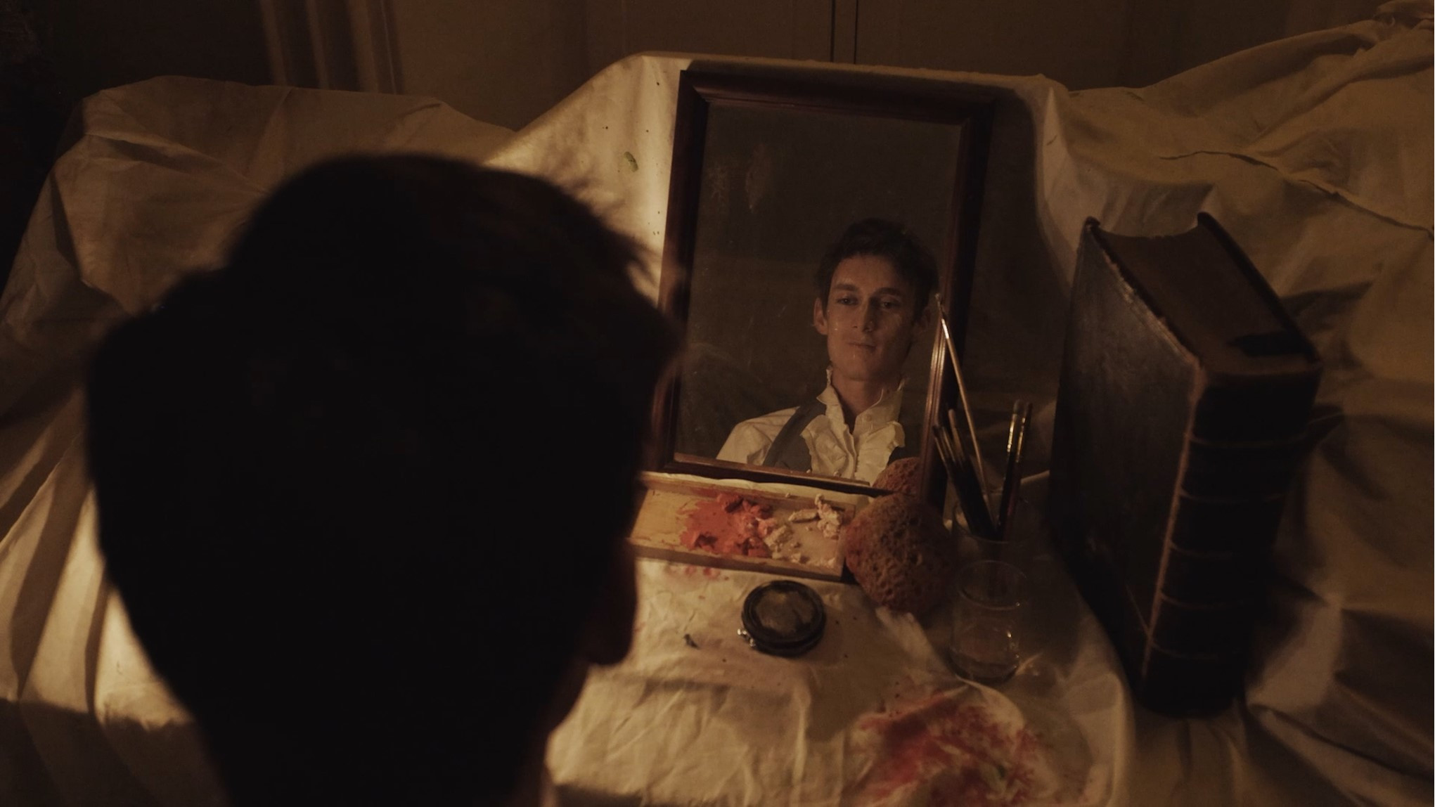 Backdrop for Last Flamingo of the Red Summer Sunset