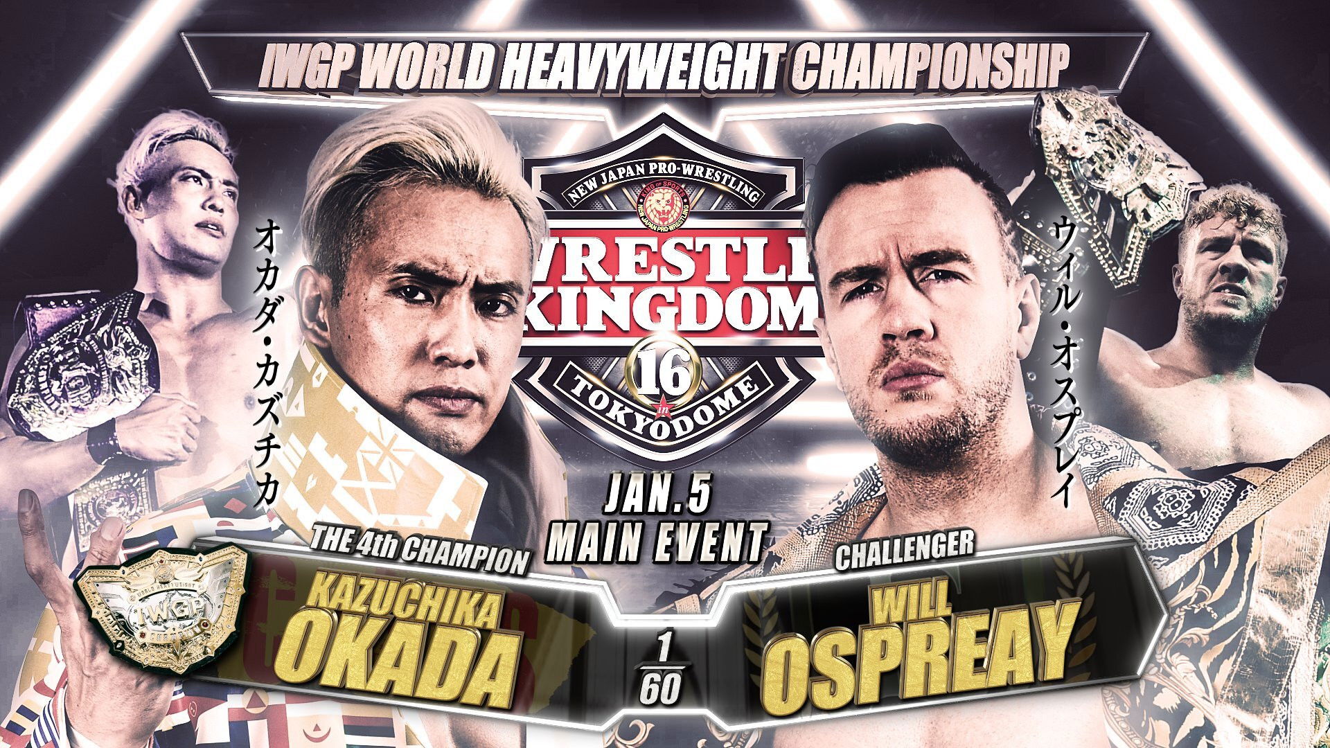 Backdrop for NJPW Wrestle Kingdom 16: Night 2