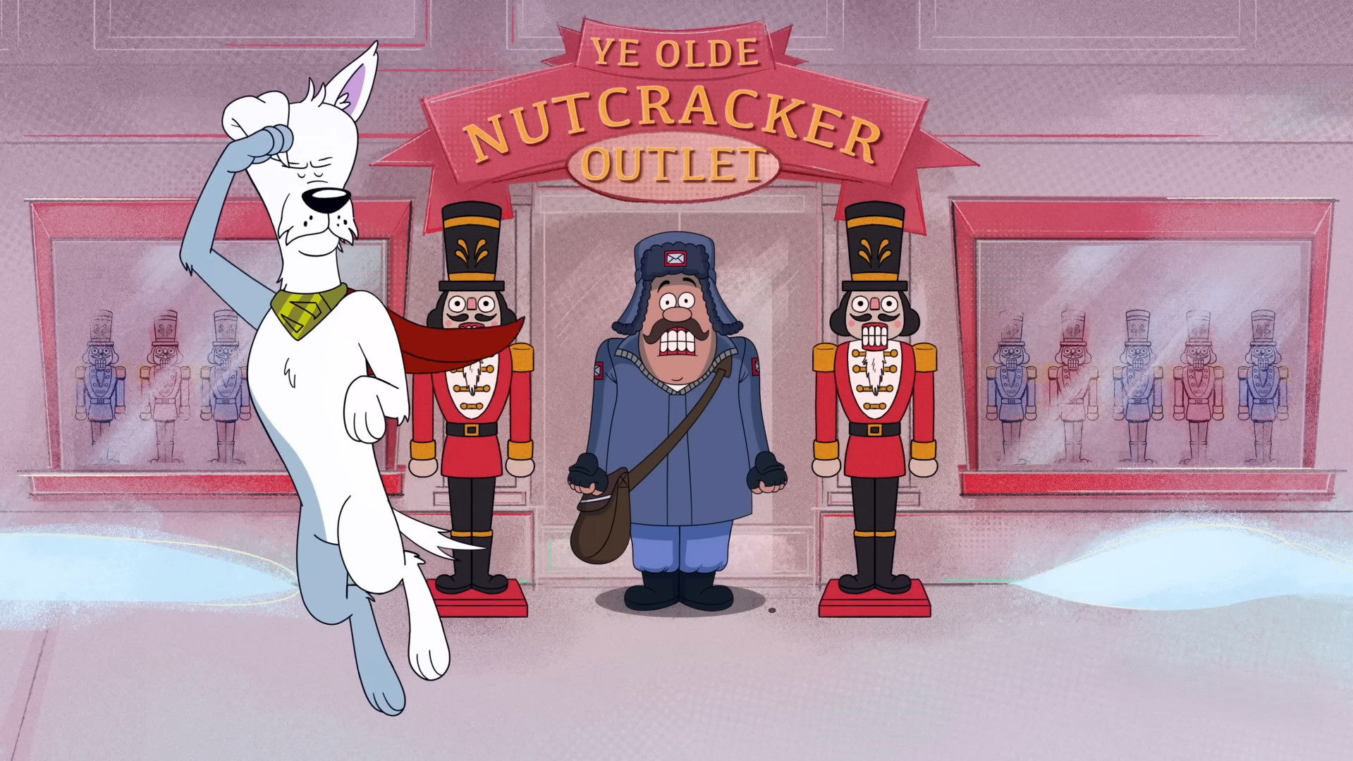 Backdrop for Krypto Saves the Day!: Package Pandemonium