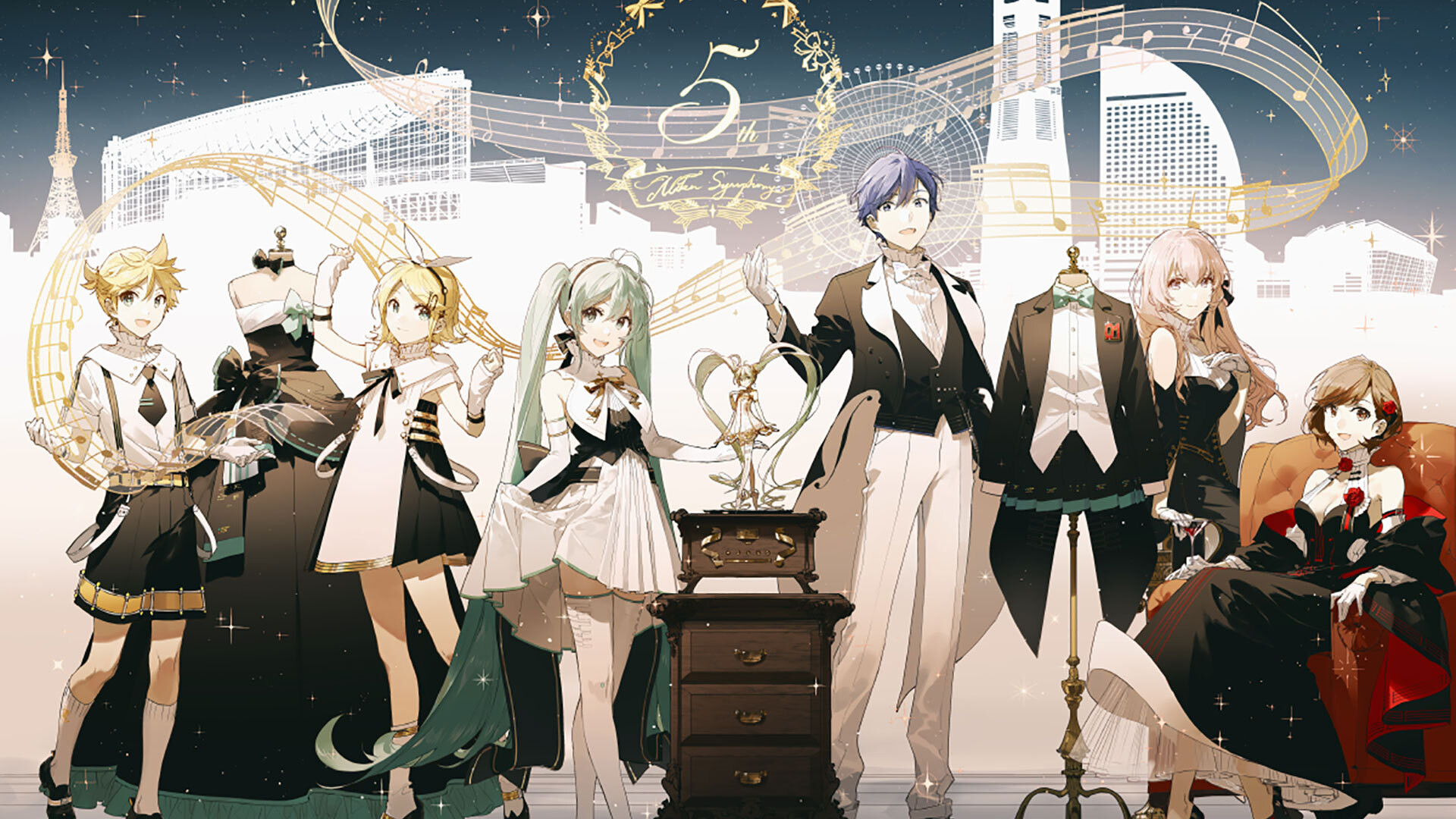 Backdrop for Hatsune Miku Symphony 2020 Orchestra Live