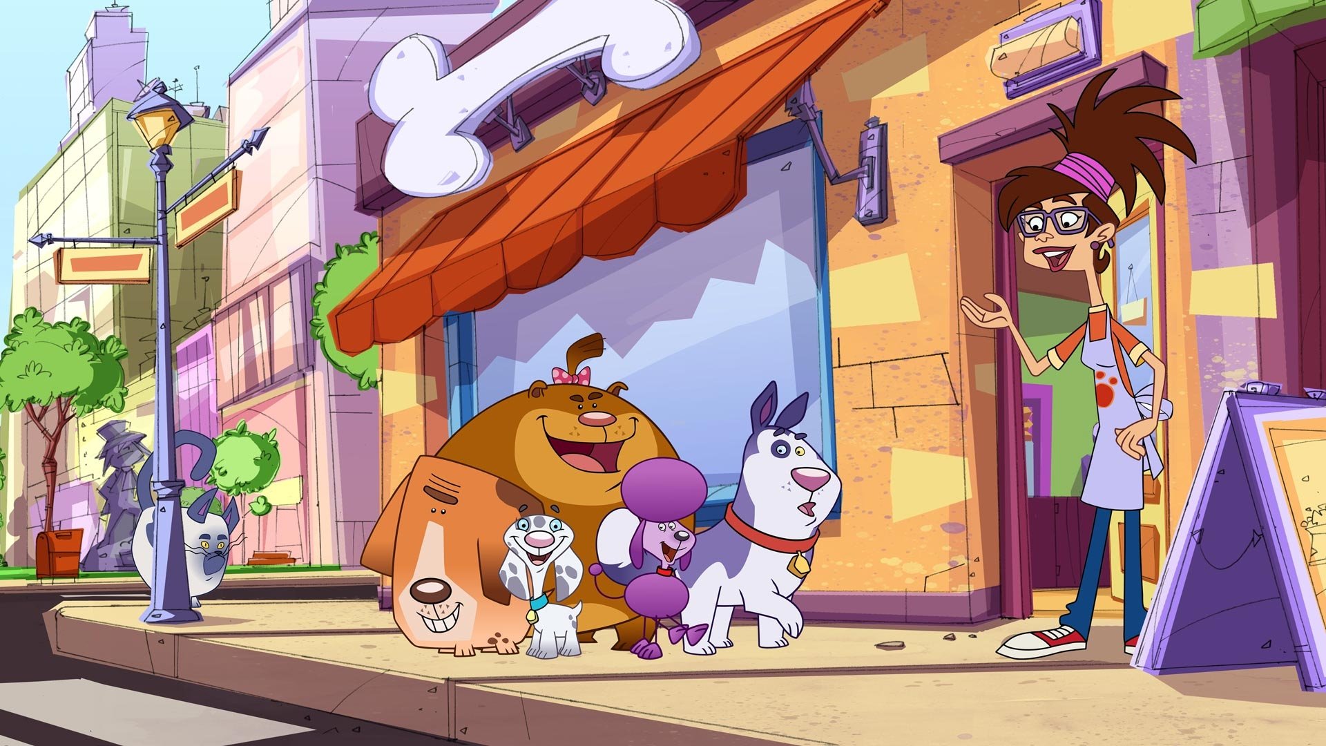 Backdrop for Doggy Day School