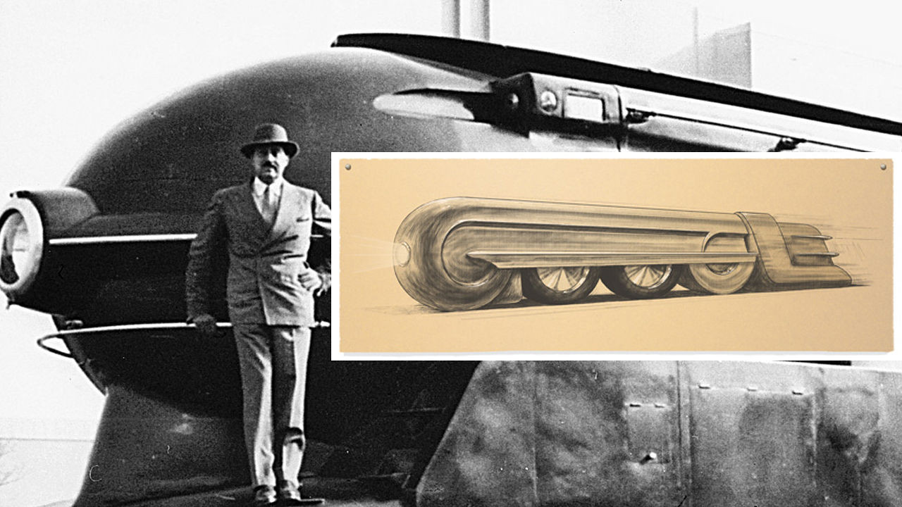 Backdrop for Looking Back to the Future: Raymond Loewy, Industrial Designer