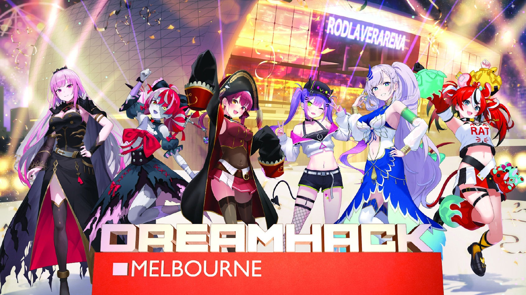 Backdrop for hololive production x DreamHack Melbourne 2024: Down Under