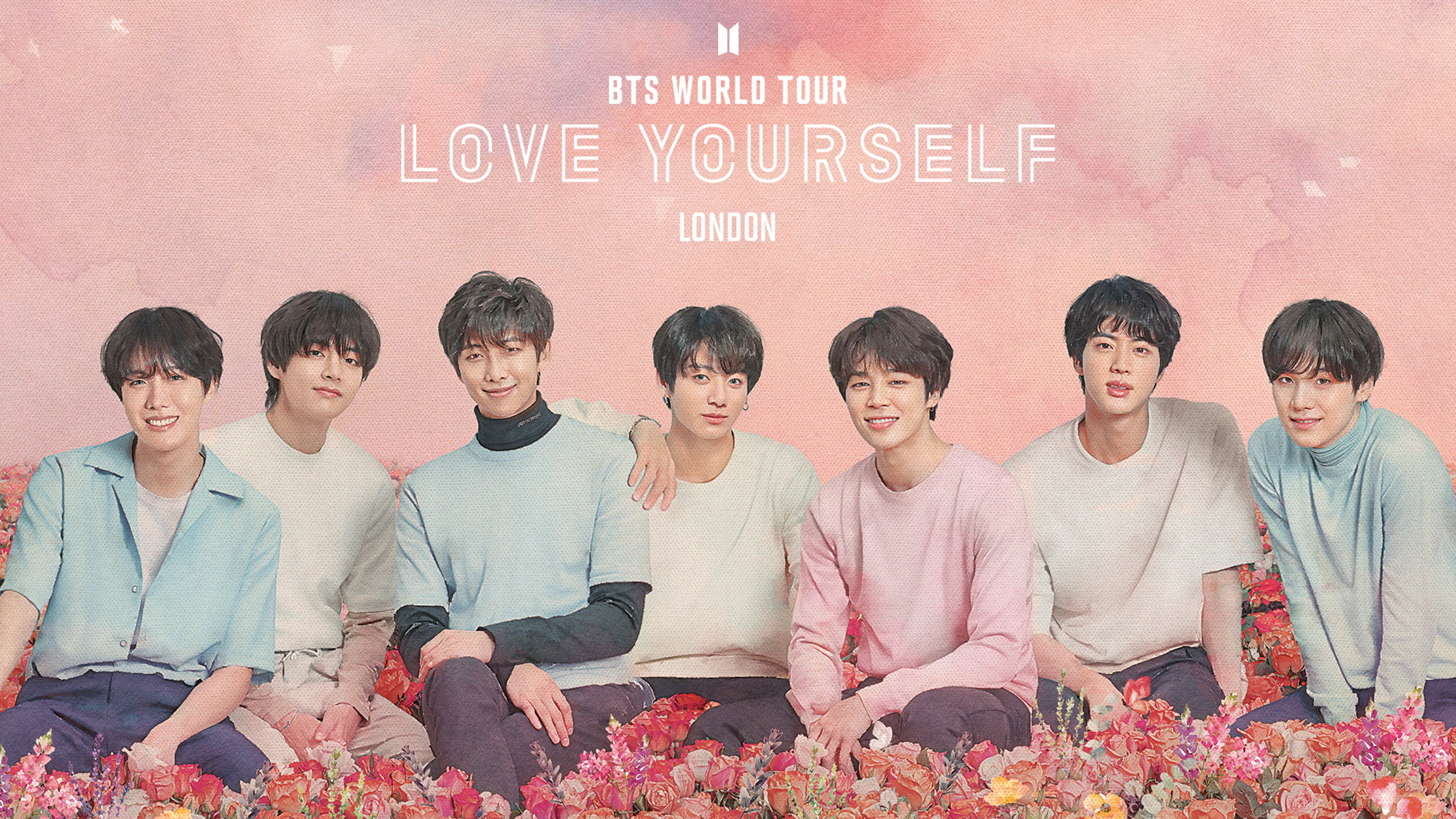 Backdrop for BTS World Tour 'Love Yourself -Speak Yourself' London