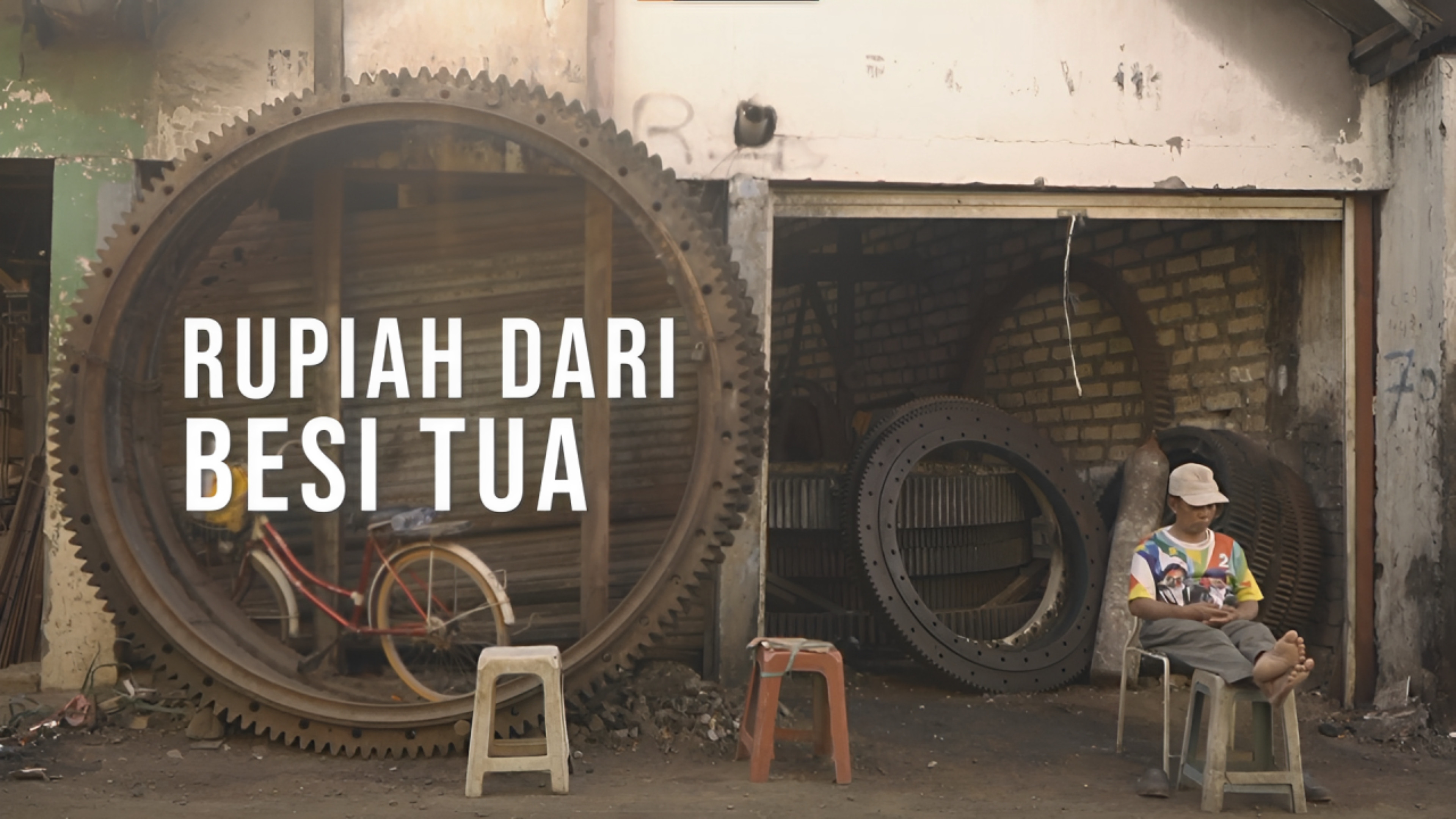 Backdrop for Earning Rupiah From Scrap Metal