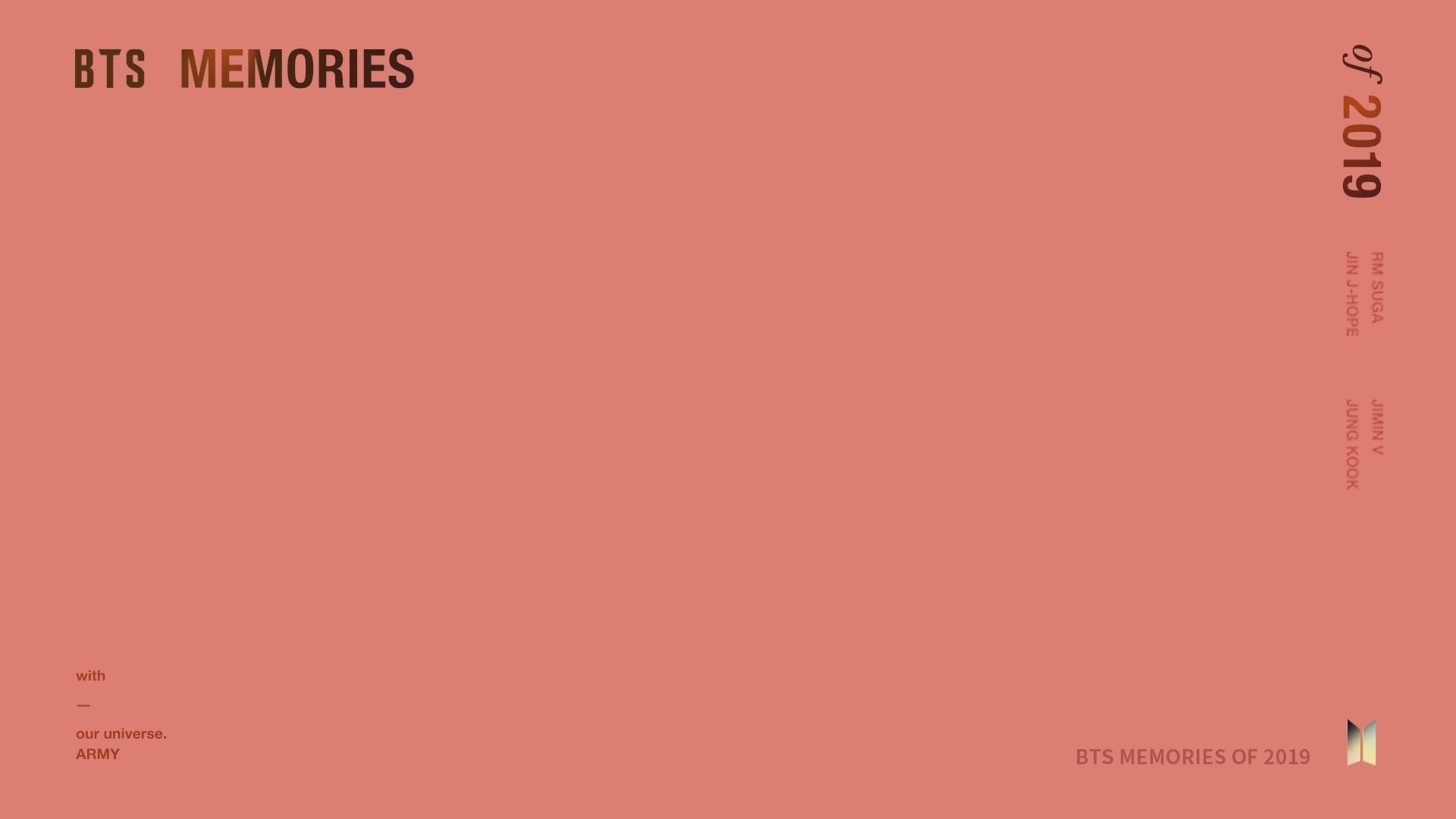 Backdrop for BTS Memories of 2019