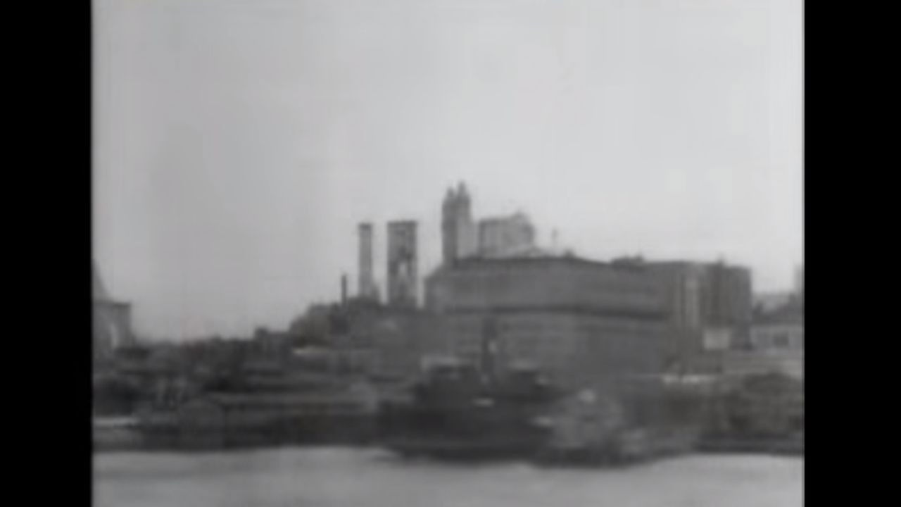 Backdrop for Skyscrapers of New York City, from the North River