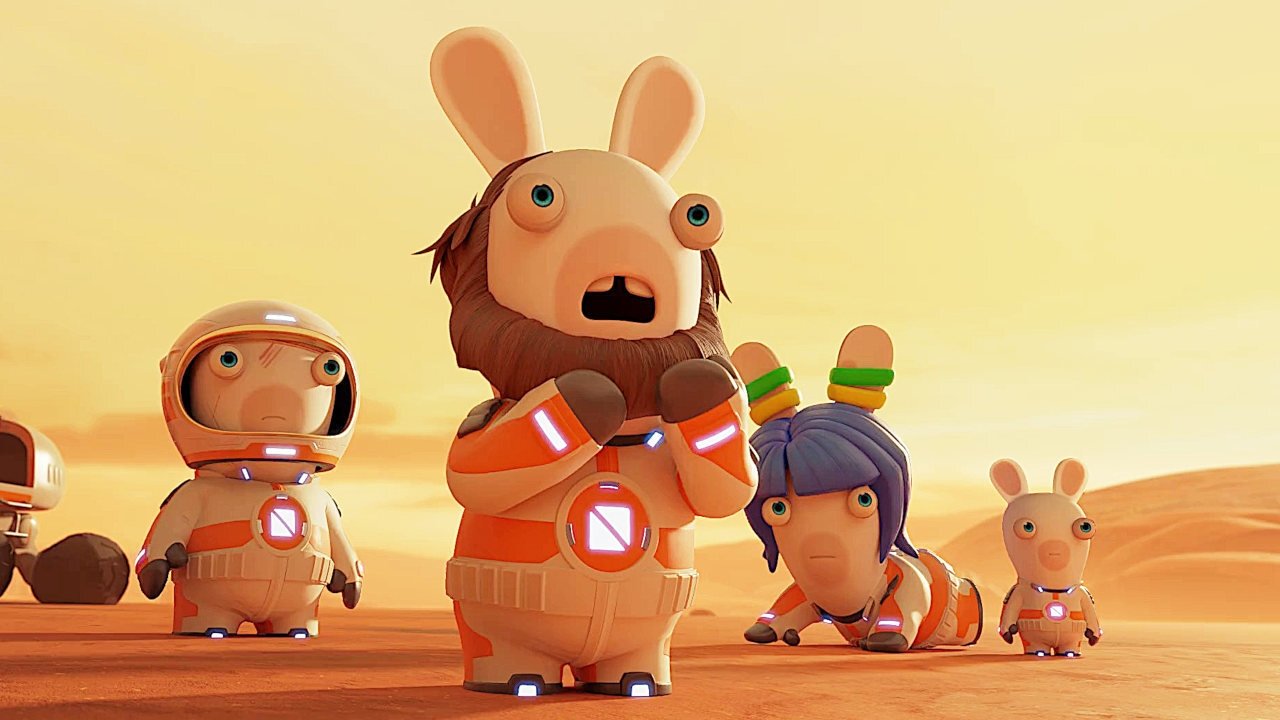 Backdrop for Rabbids Invasion - Mission To Mars