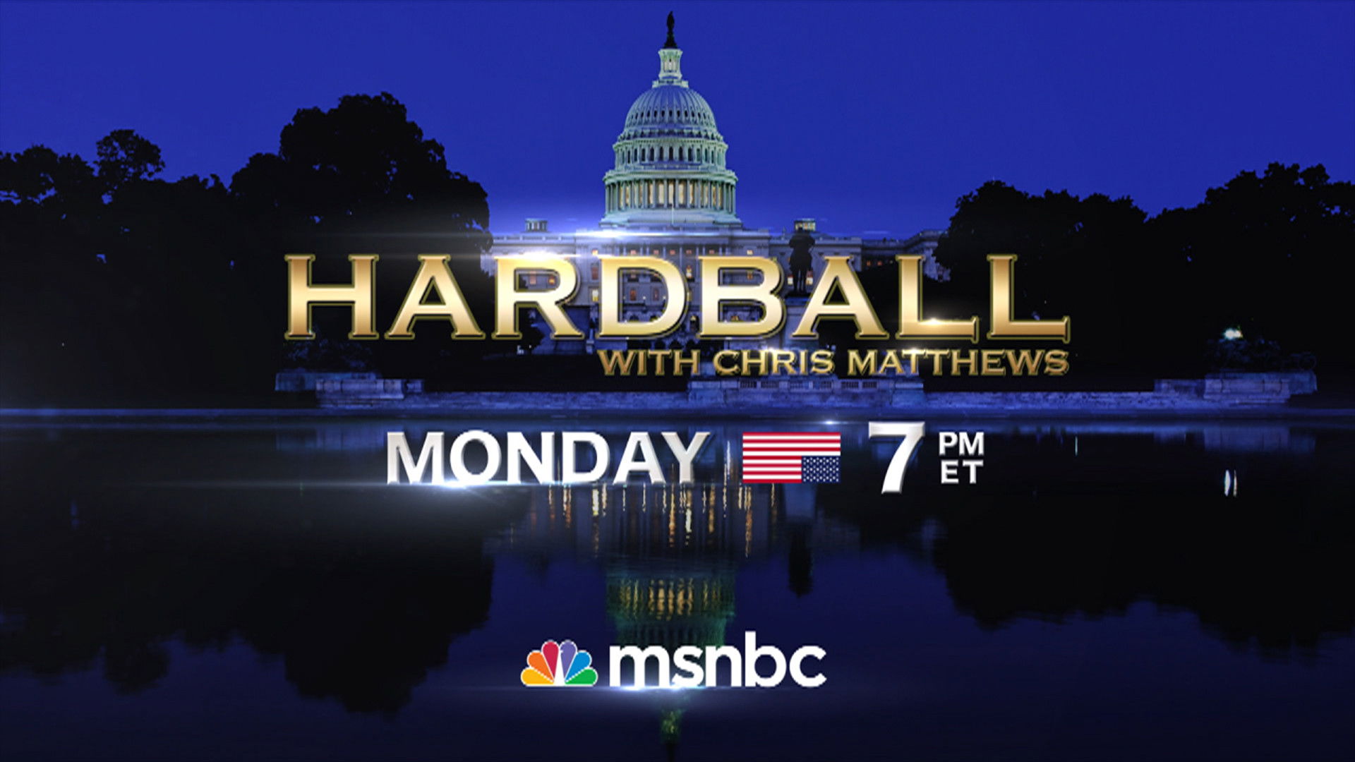 Backdrop for Hardball with Chris Matthews
