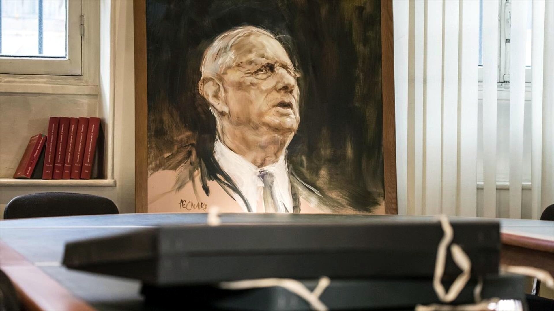 Backdrop for De Gaulle, le monarque et le Parlement