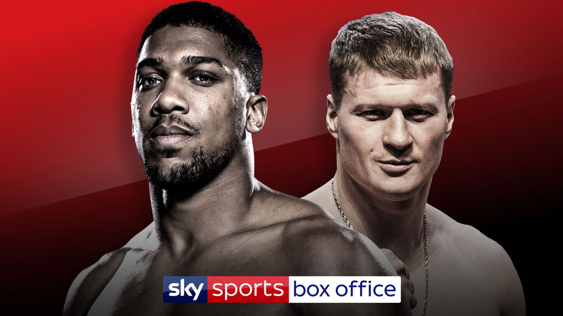 Backdrop for Anthony Joshua vs. Alexander Povetkin