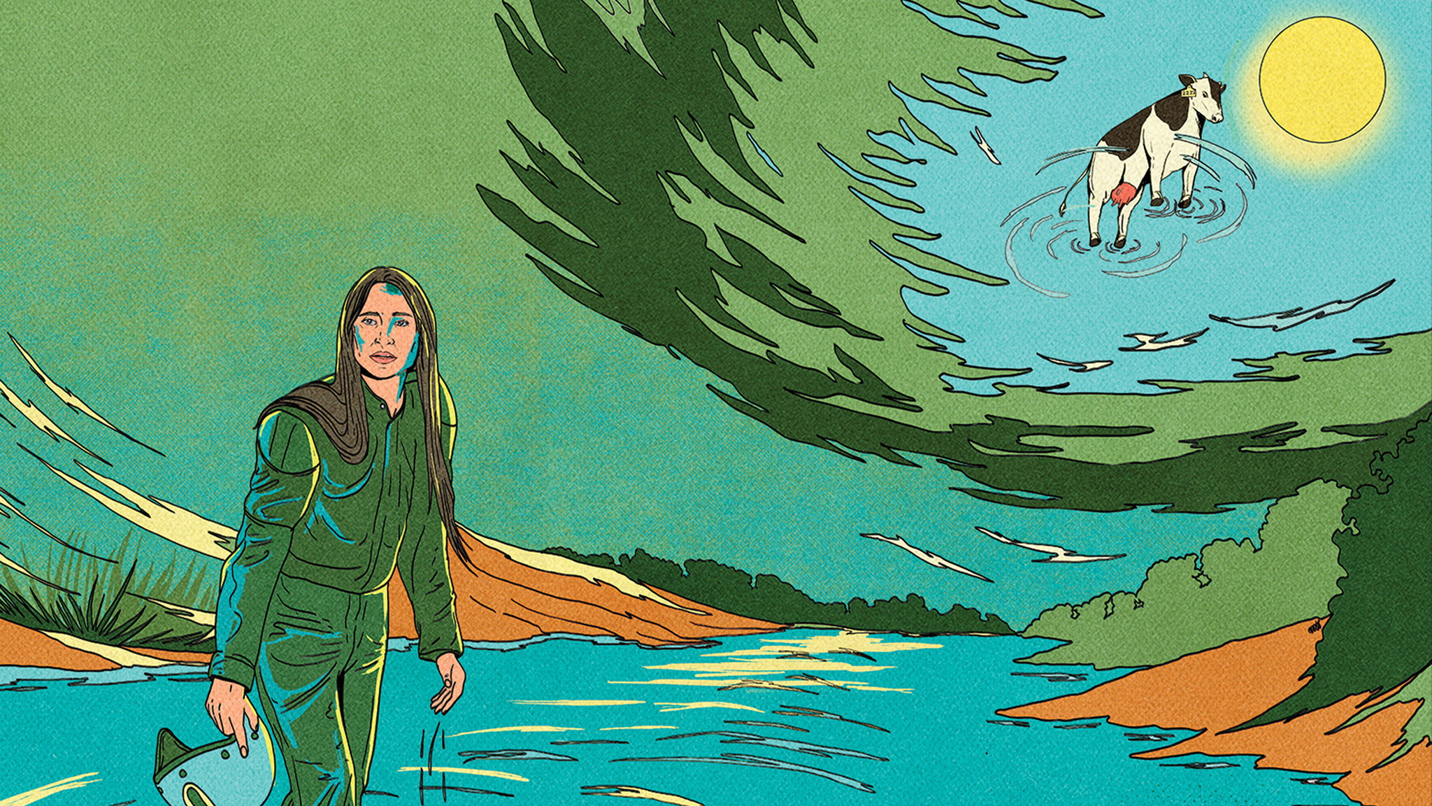 Backdrop for The Cow Who Sang a Song into the Future