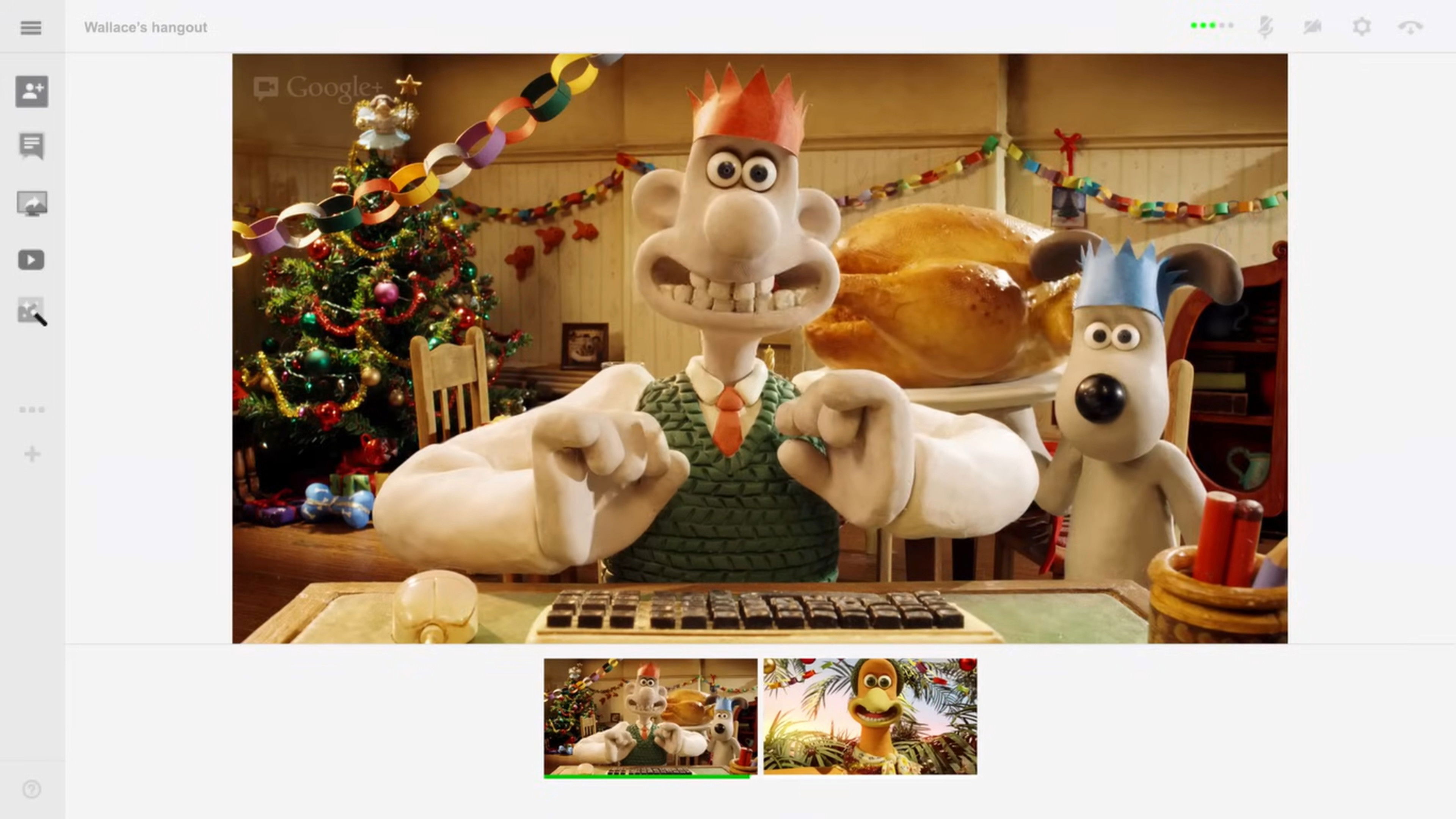 Backdrop for Wallace & Gromit x Google Hangout | A Video Call with Aardman Friends!