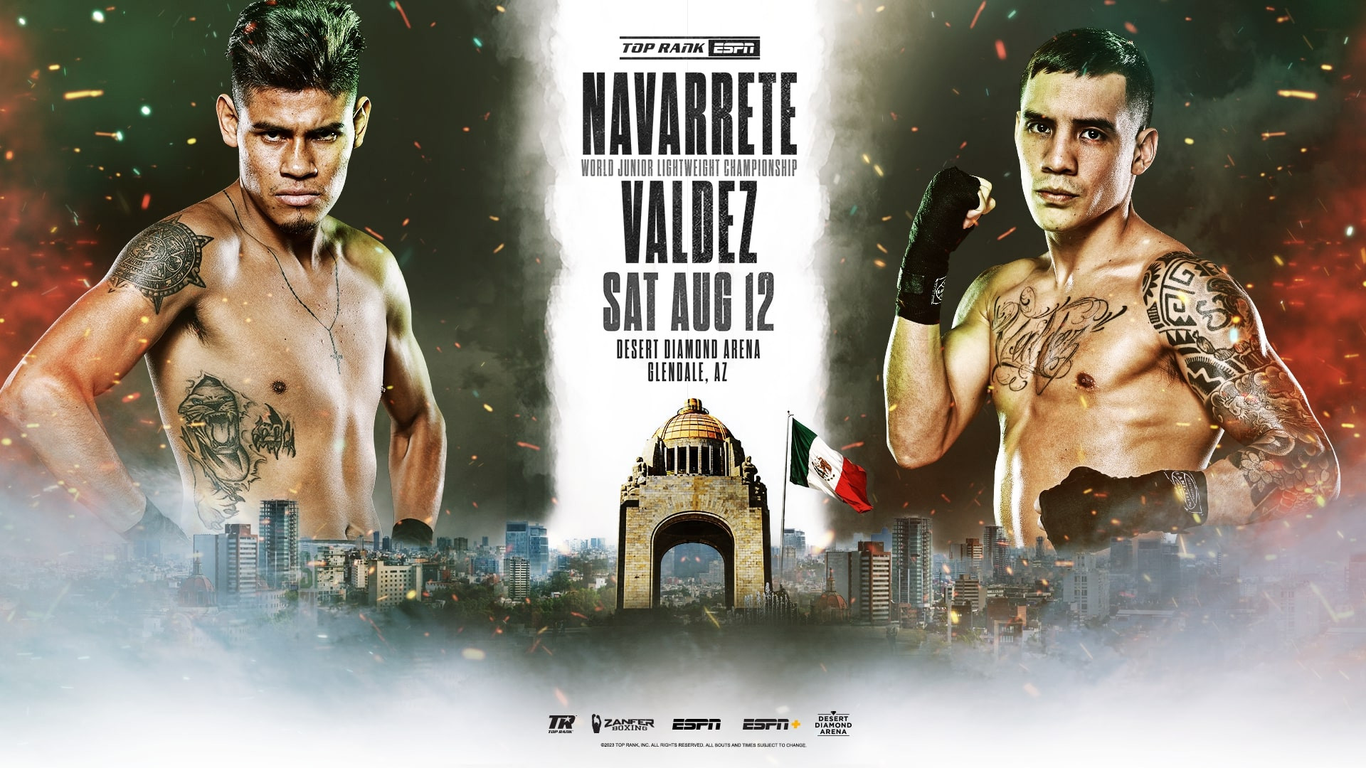 Backdrop for Emanuel Navarrete vs. Oscar Valdez