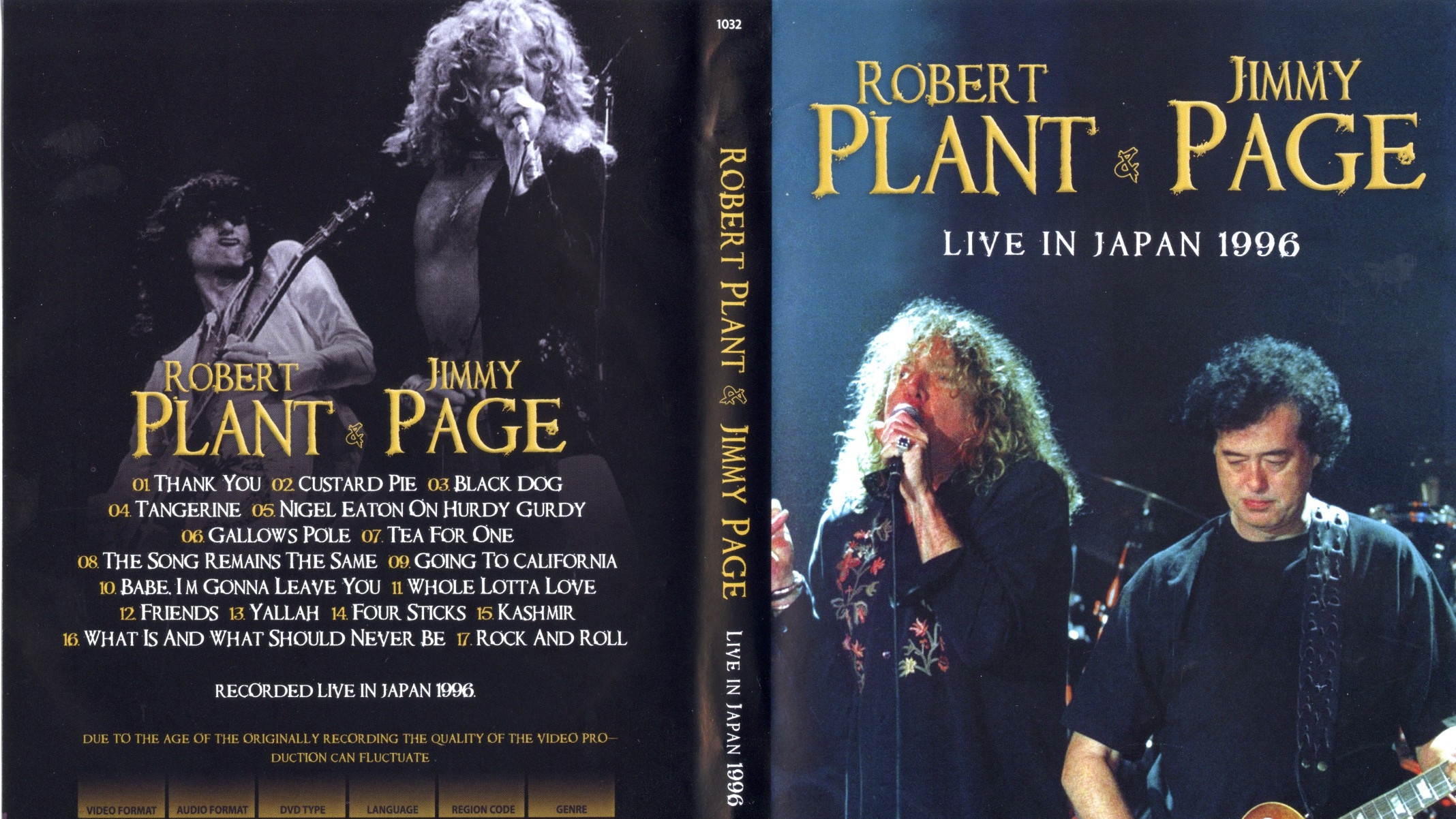 Backdrop for Robert Plant & Jimmy Page: Live In Japan 1996