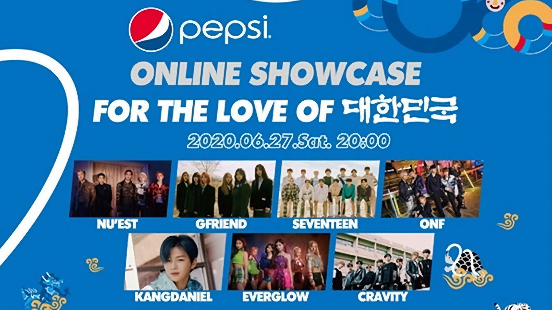 Backdrop for 2020 Pepsi Online Showcase - For the Love of Korea