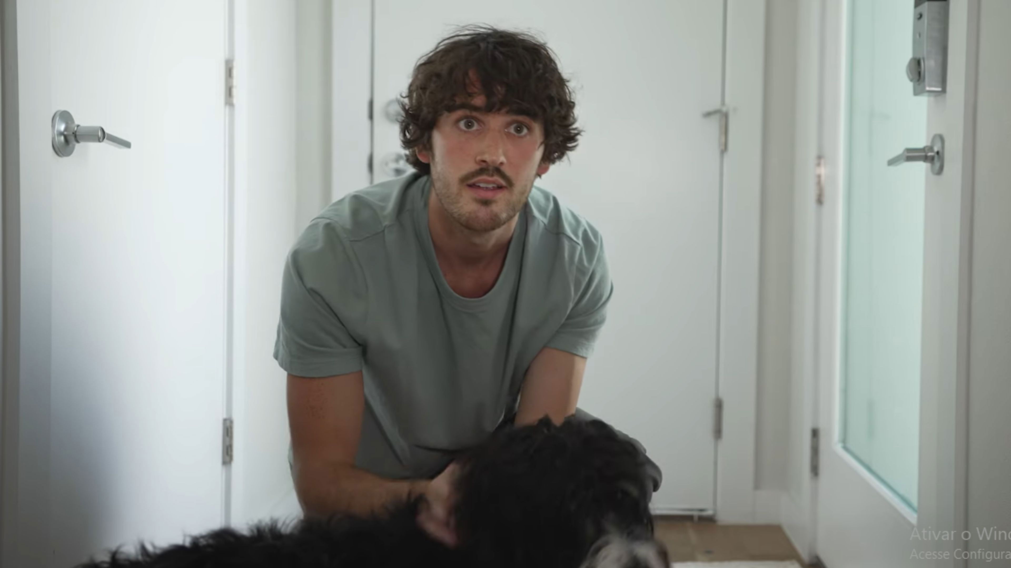 Backdrop for Strange Man Caught on Doorbell